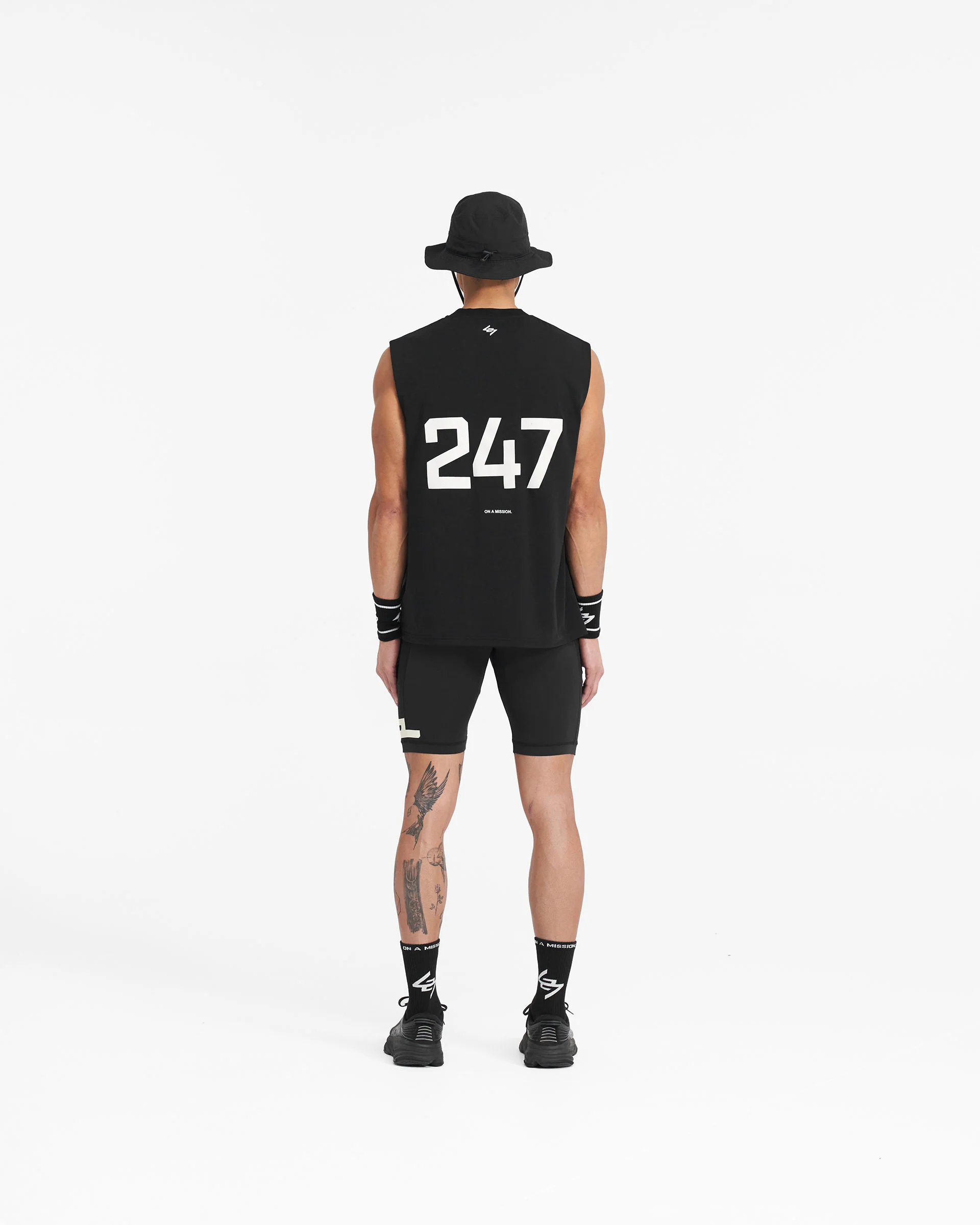 247 Cargo Half Tight - Jet Black - Image 9