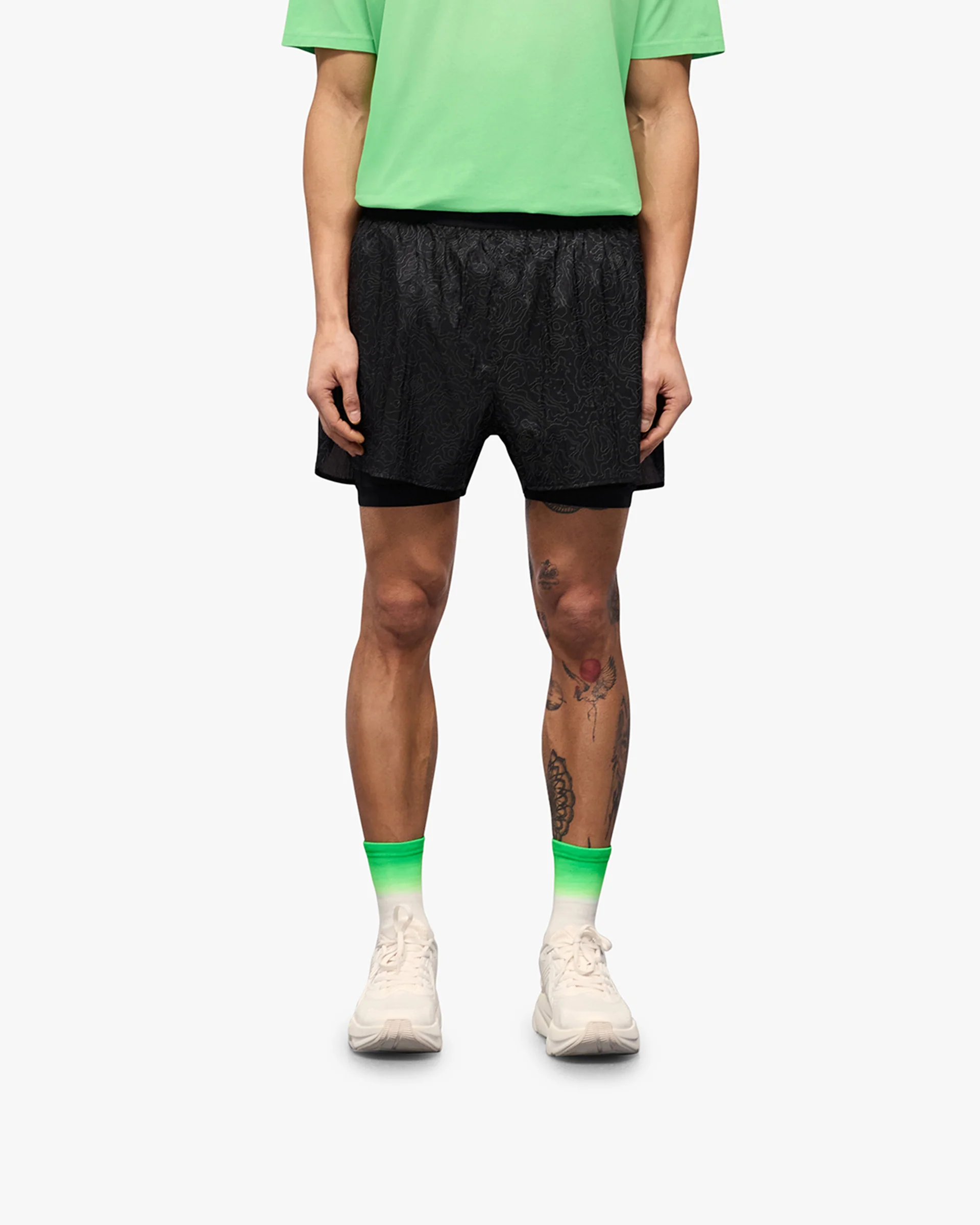 247 Contour 2-In-1 Run Shorts - Black - Image 3