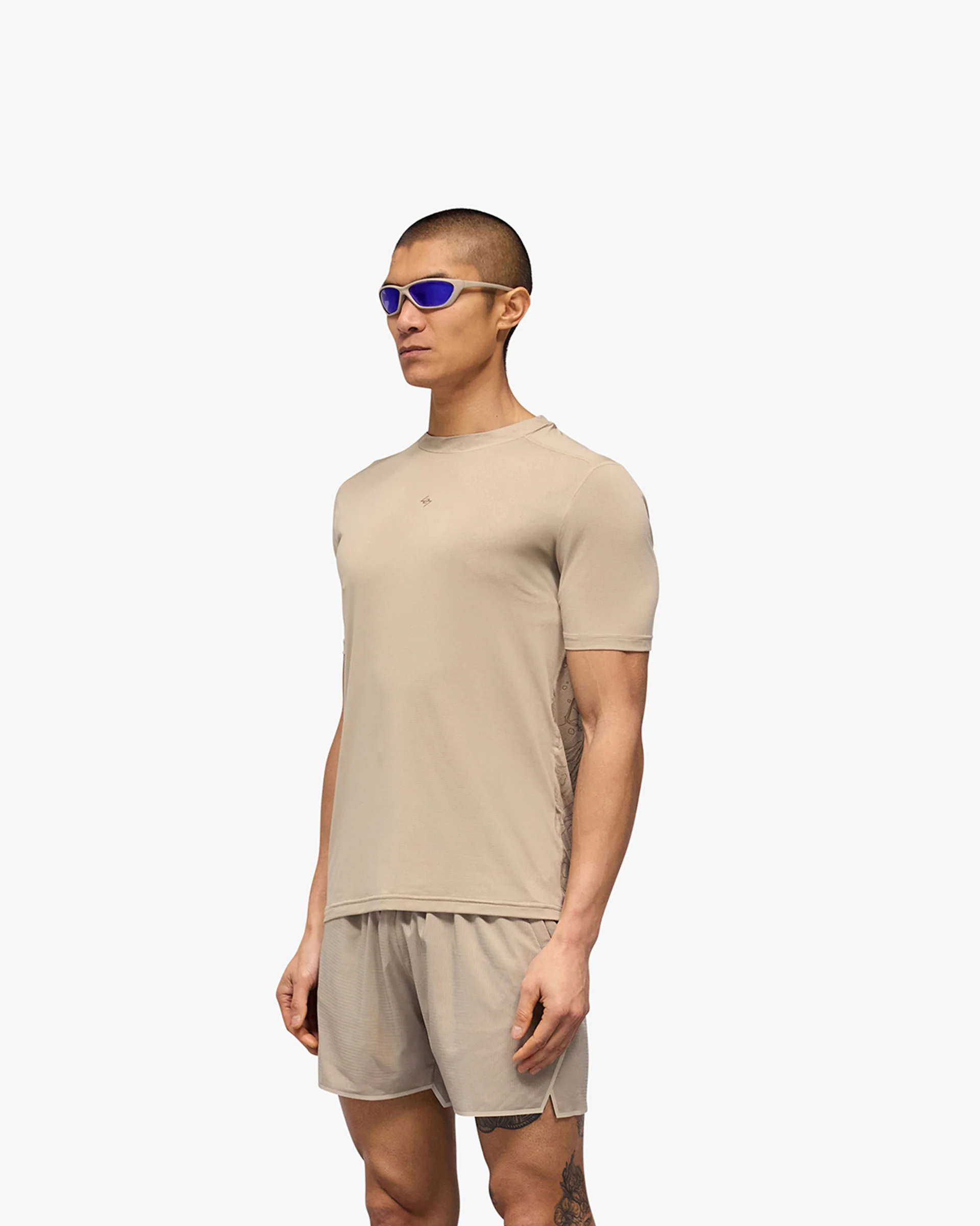 247 Contour Run T-Shirt - Pebble - Image 2