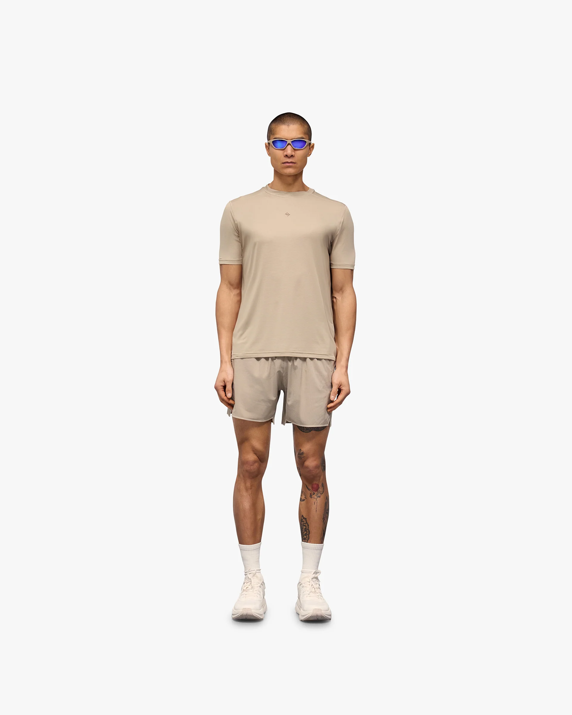247 Contour Run T-Shirt - Pebble - Image 7
