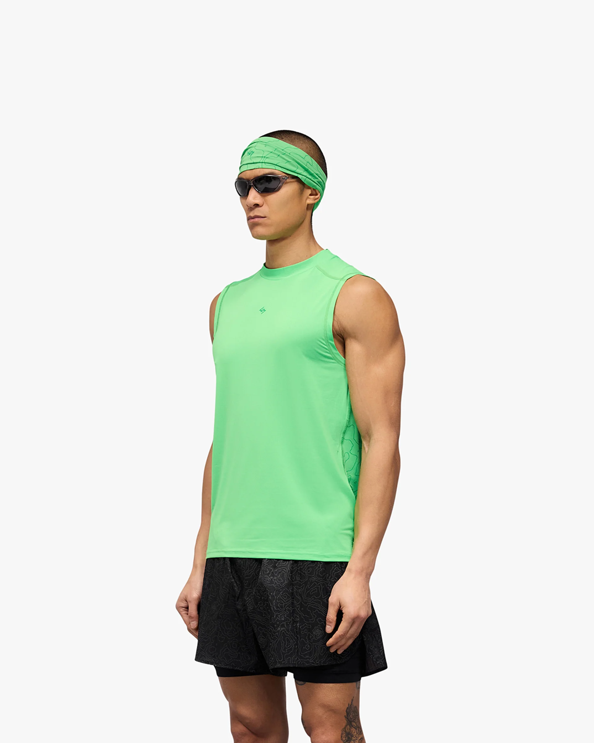 247 Contour Run Tank - Speed Green - Image 2