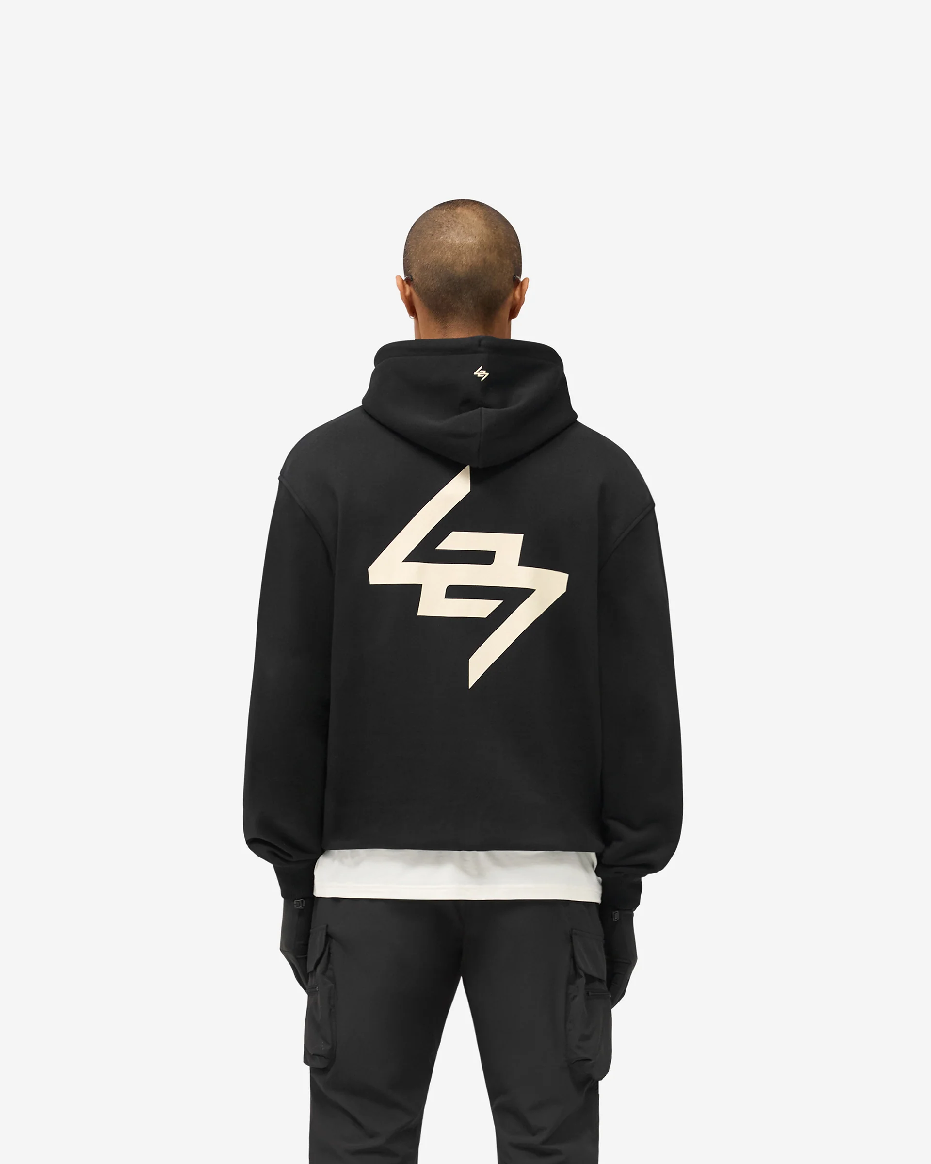 247 DNA Graphic Hoodie - Jet Black - Image 4