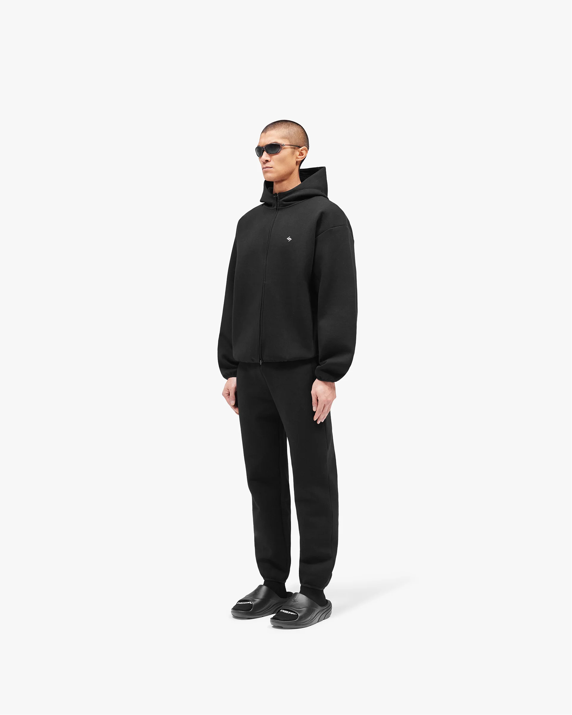 247 Form Zip Hoodie - Jet Black - Image 6