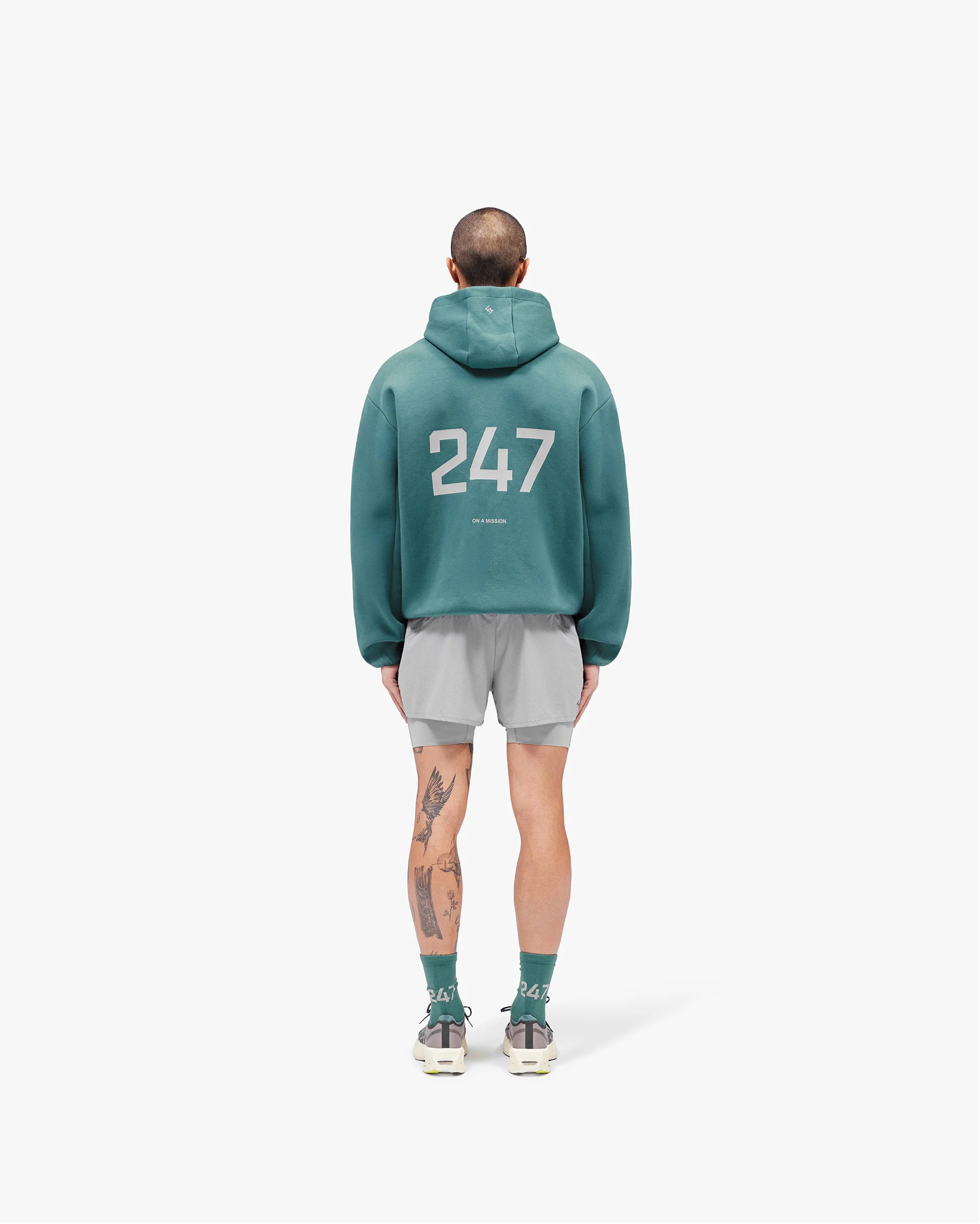 247 Form Zip Hoodie - Teal - Image 7