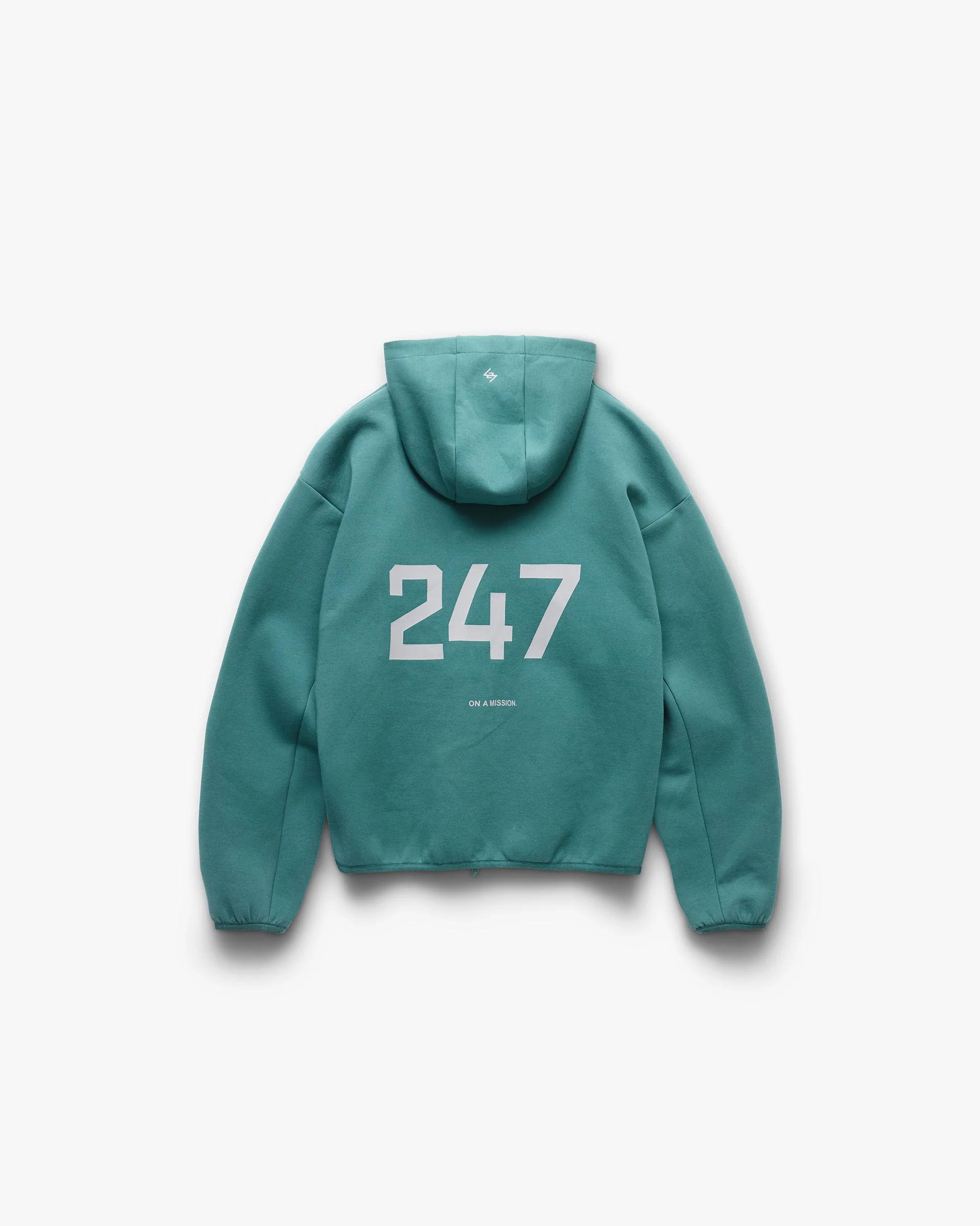 247 Form Zip Hoodie - Teal - Image 8