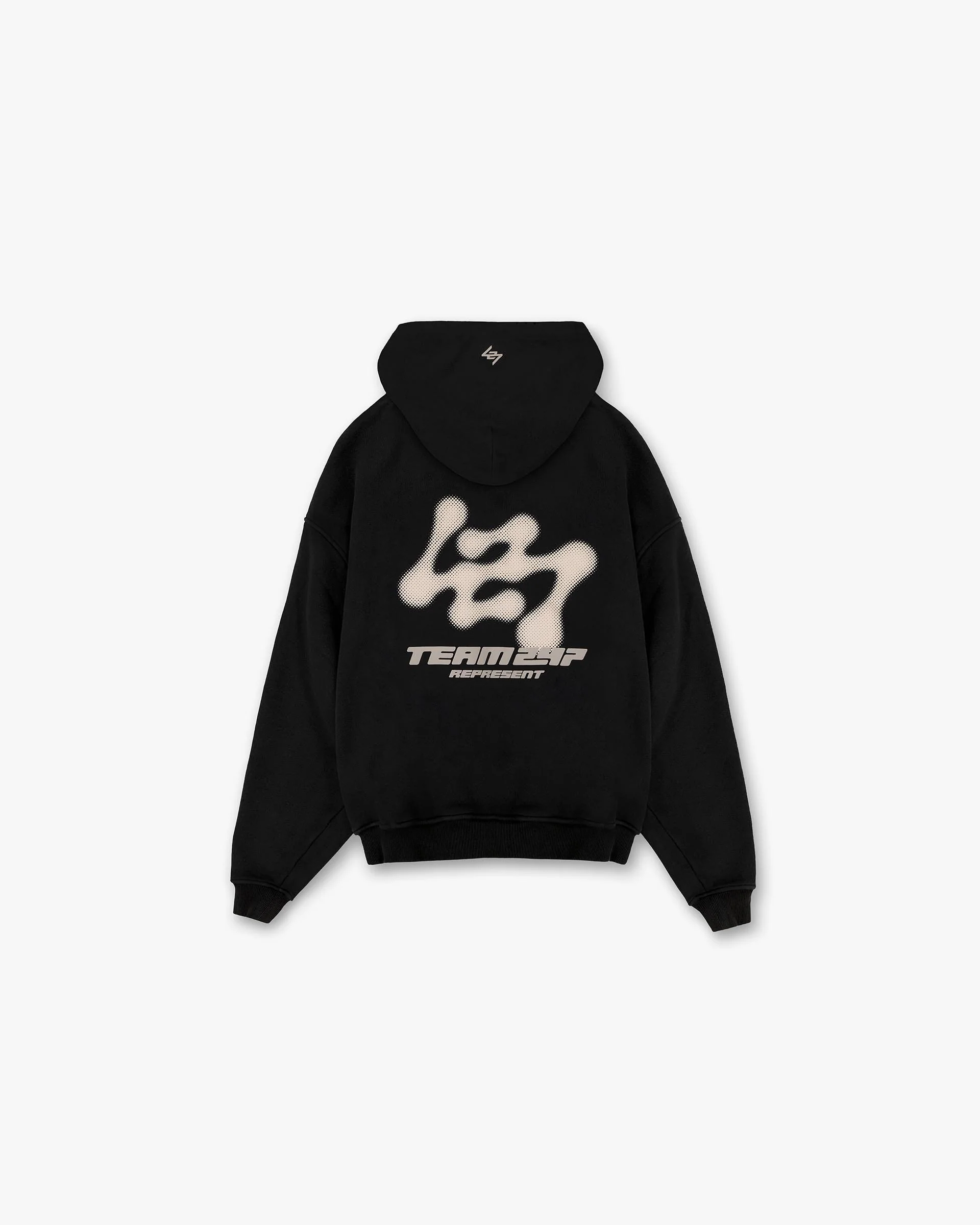 247 Future Terrains Oversized Hoodie - Black - Image 2