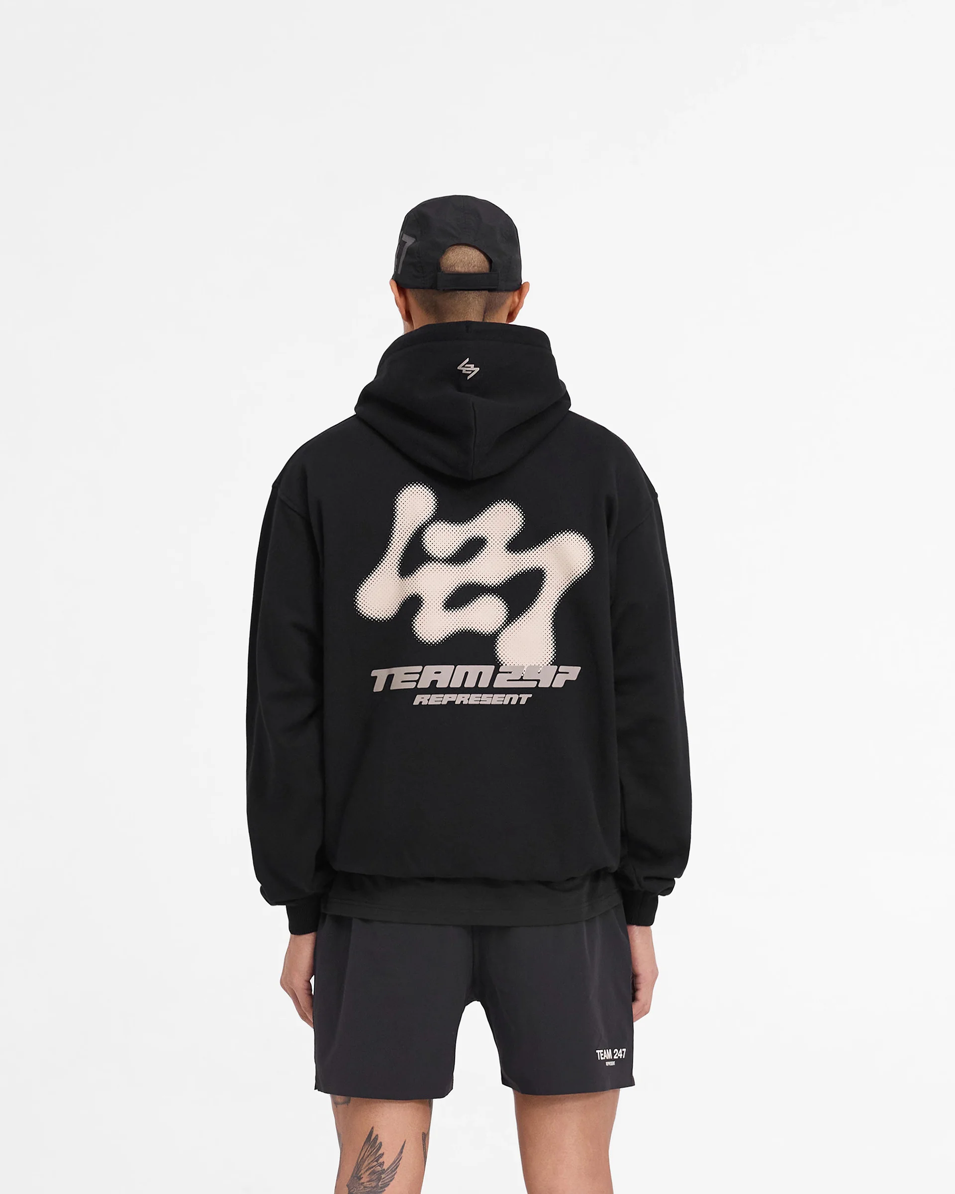 247 Future Terrains Oversized Hoodie - Black - Image 5