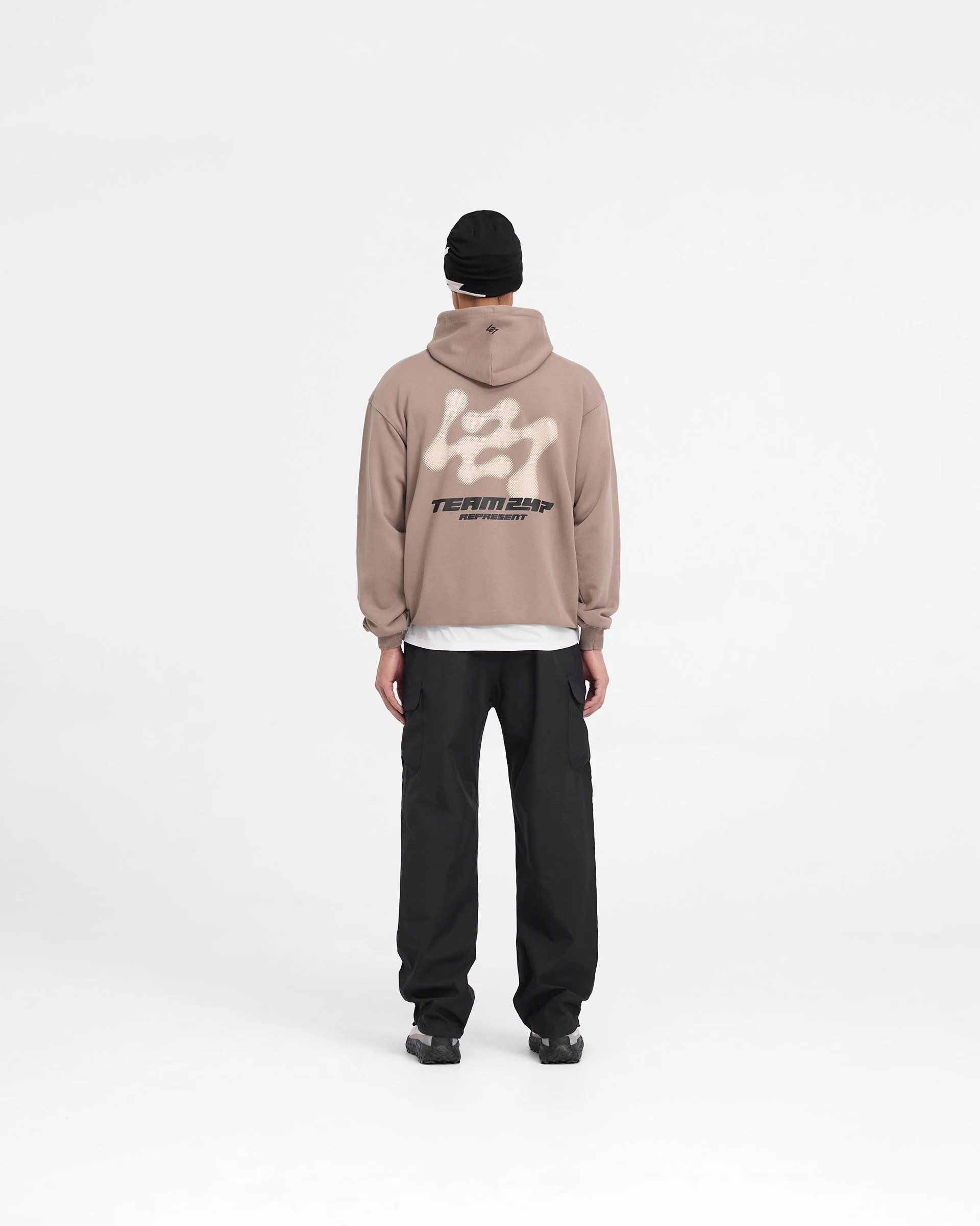 247 Future Terrains Oversized Hoodie - Umber - Image 8