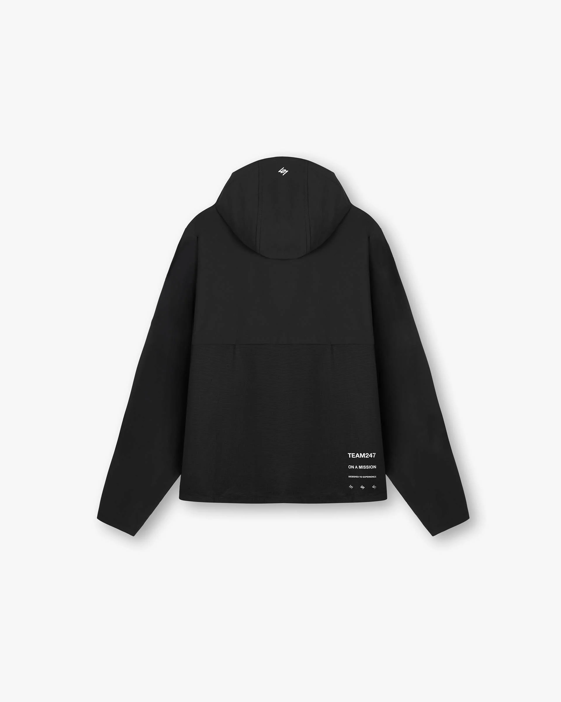 247 Hooded Quarter Zip - Black - Image 8