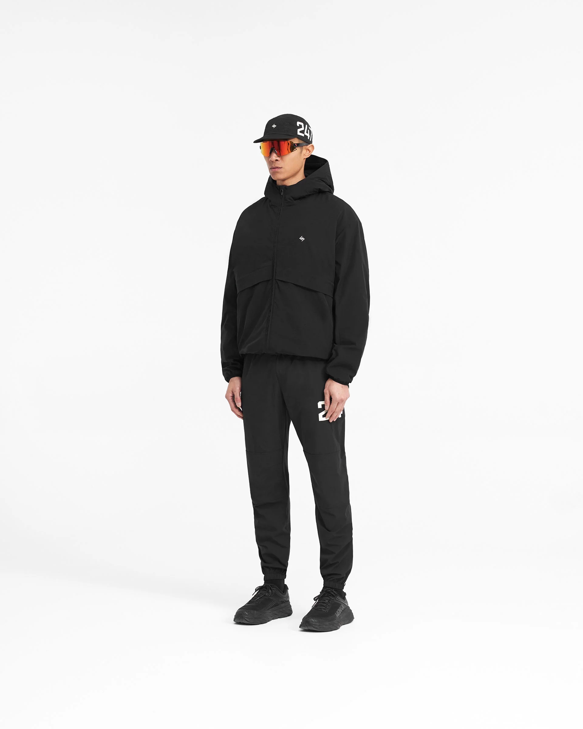 247 Hooded Training Jacket - Jet Black - Image 8