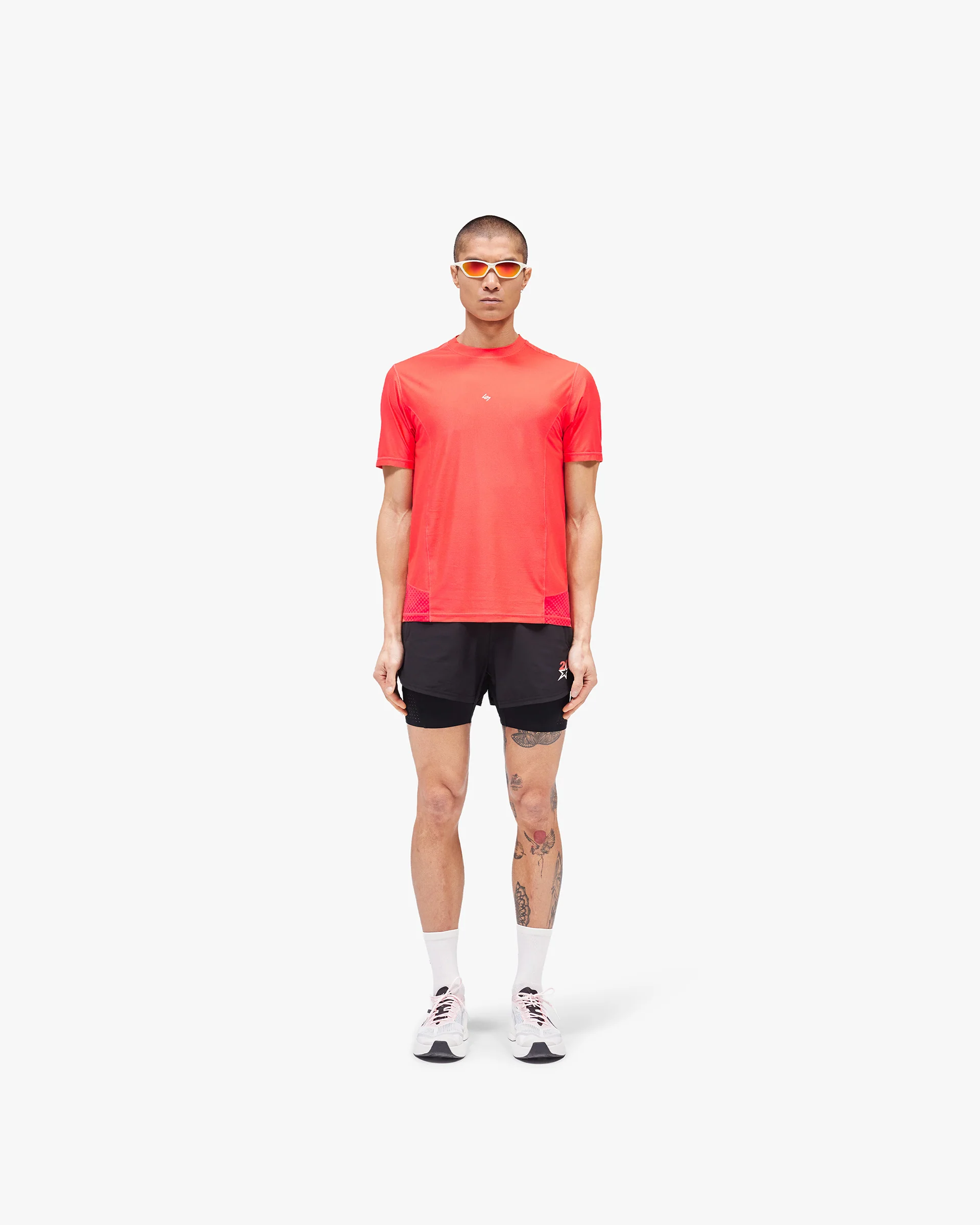 247 Hybrid T-Shirt - Red Fade Out - Image 5