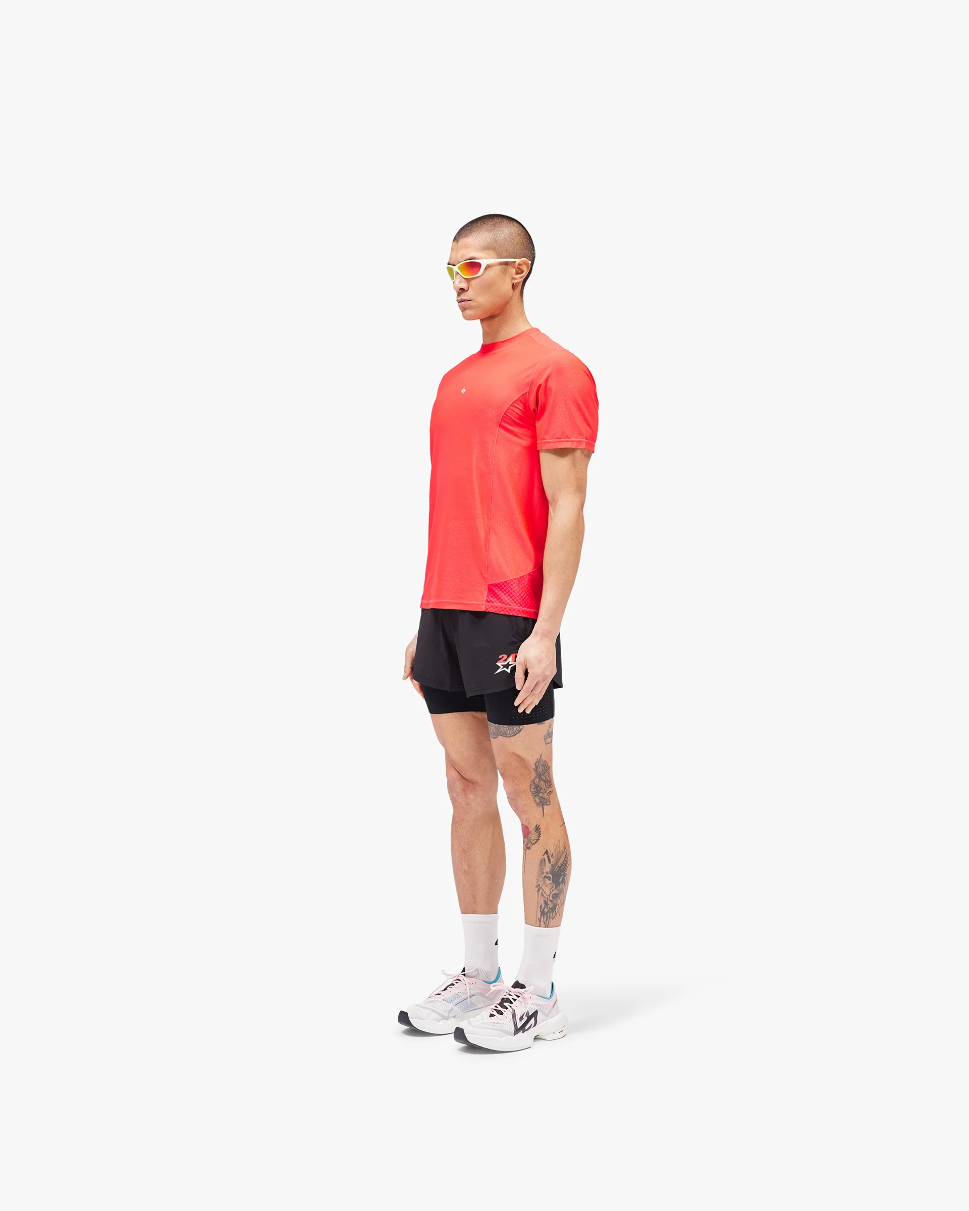247 Hybrid T-Shirt - Red Fade Out - Image 6