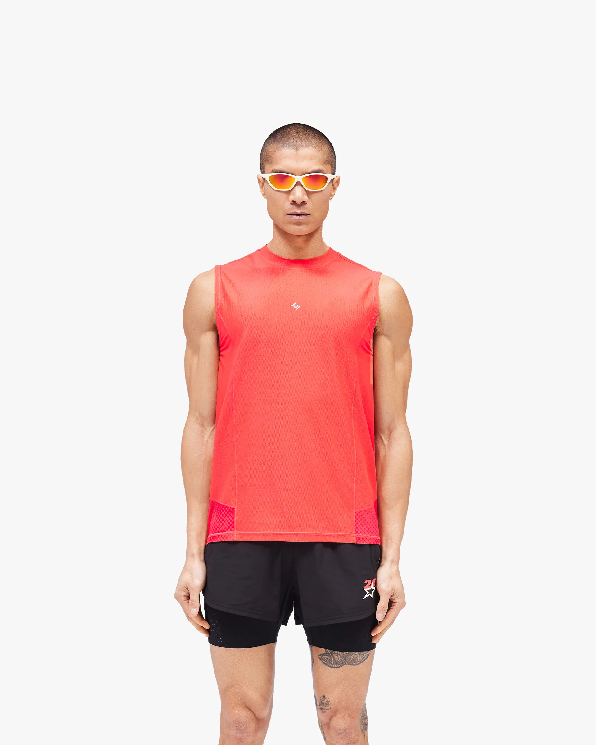 247 Hybrid Tank - Red Fade Out - Image 3