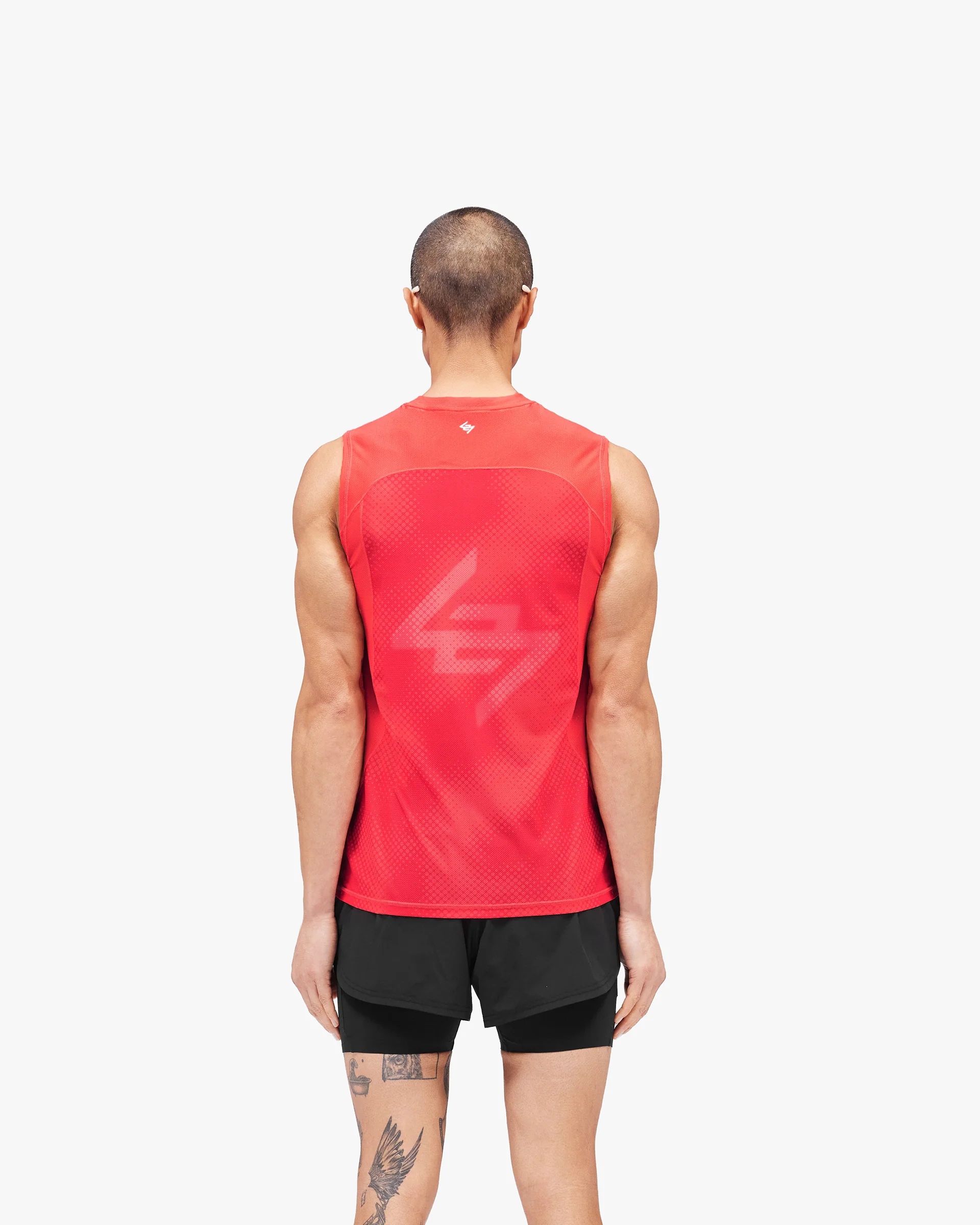 247 Hybrid Tank - Red Fade Out - Image 4