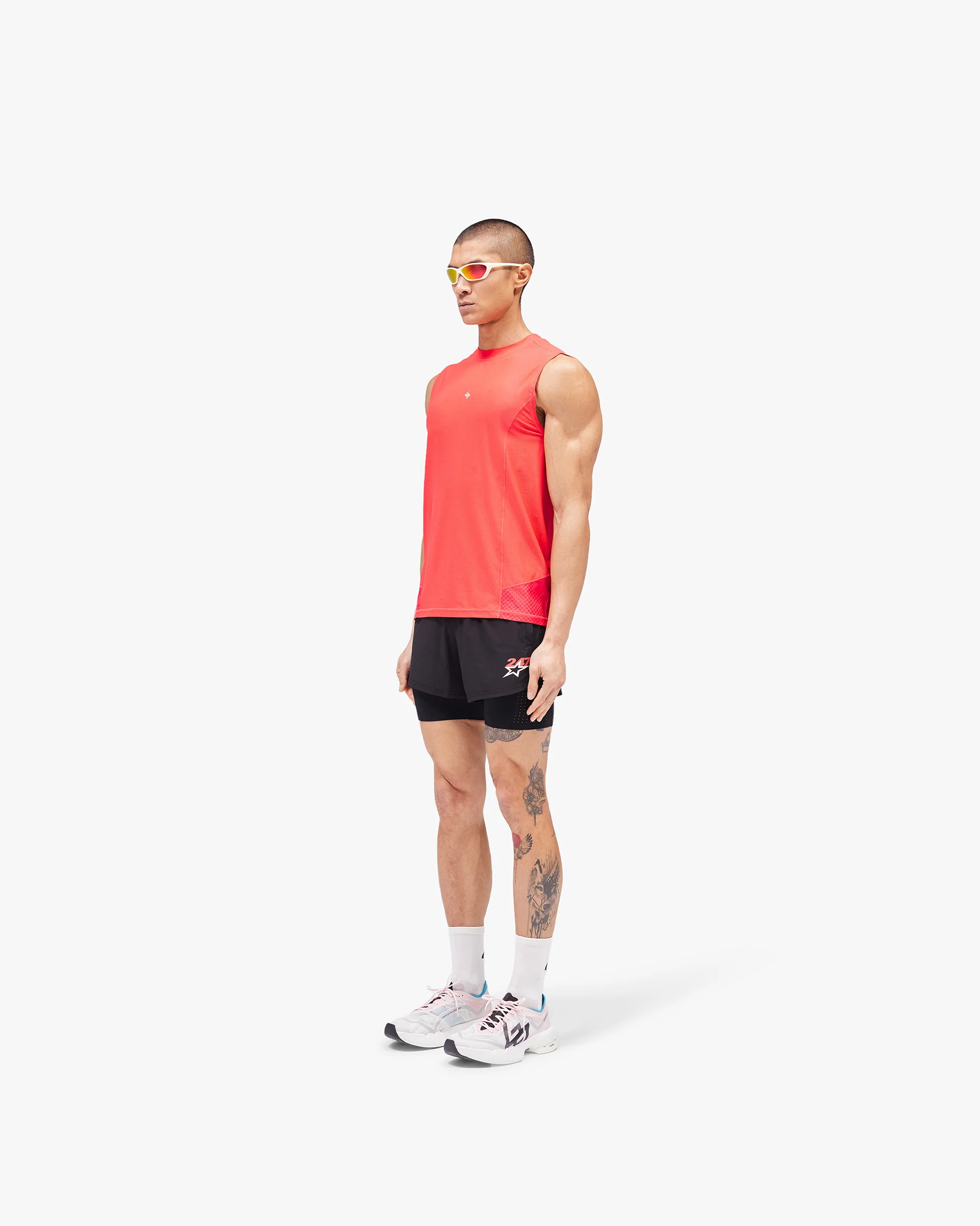 247 Hybrid Tank - Red Fade Out - Image 6