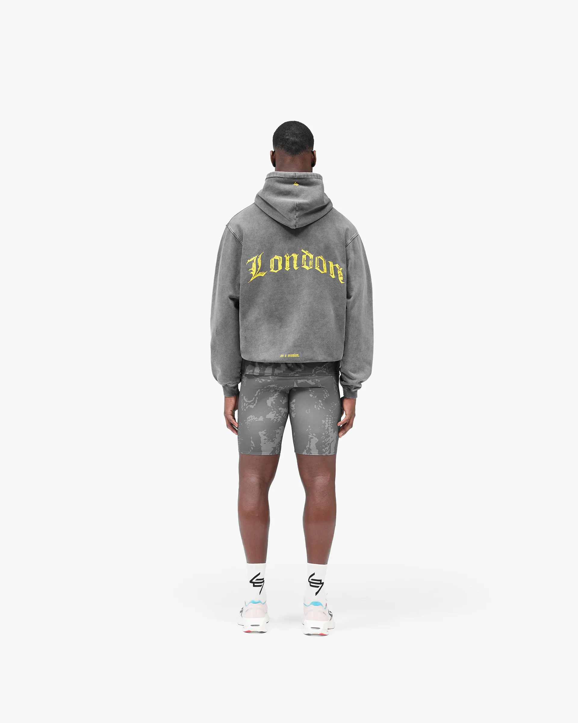 247 London Hoodie - Aged Grey - Image 7