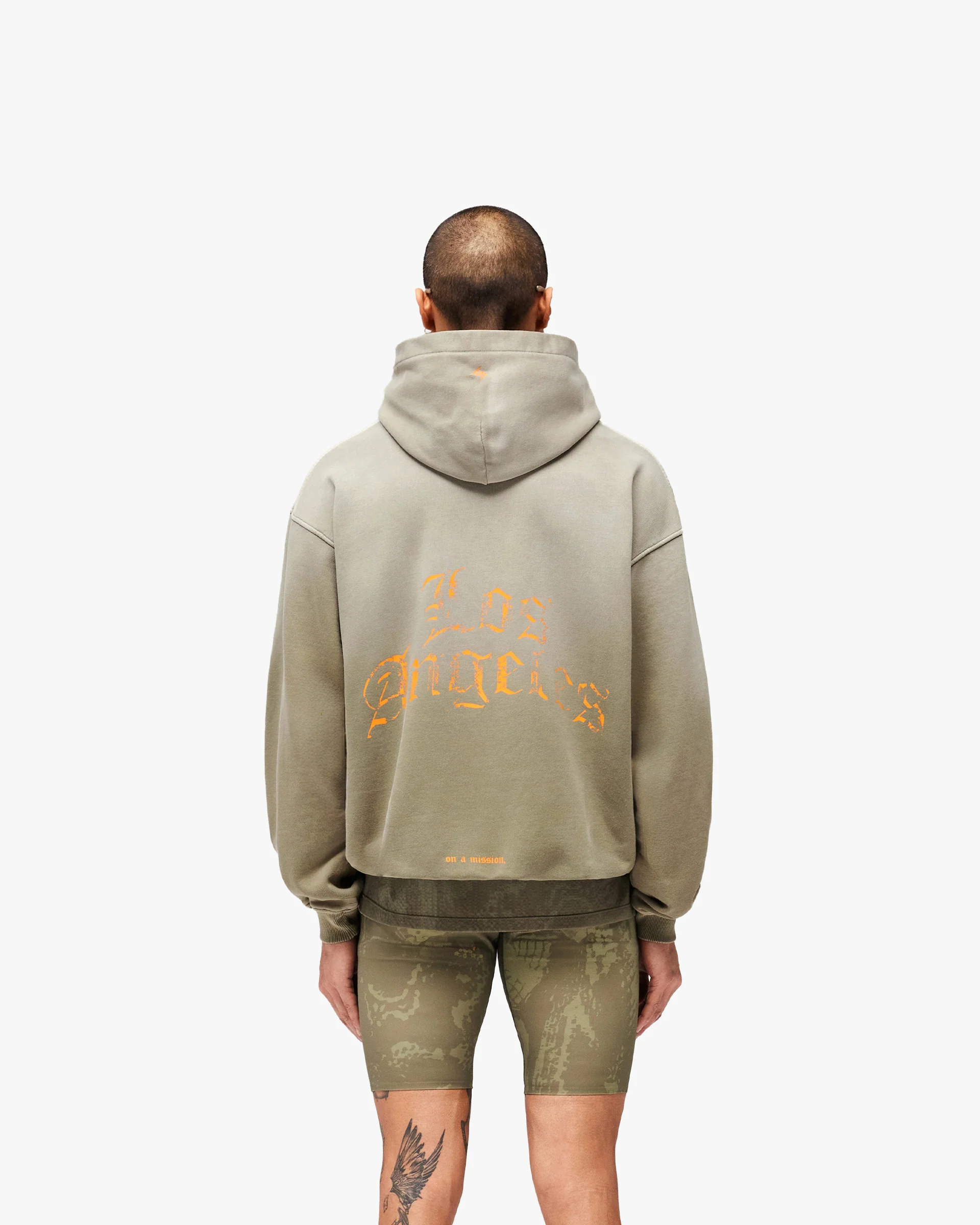 247 Los Angeles Hoodie - Aged Khaki - Image 4