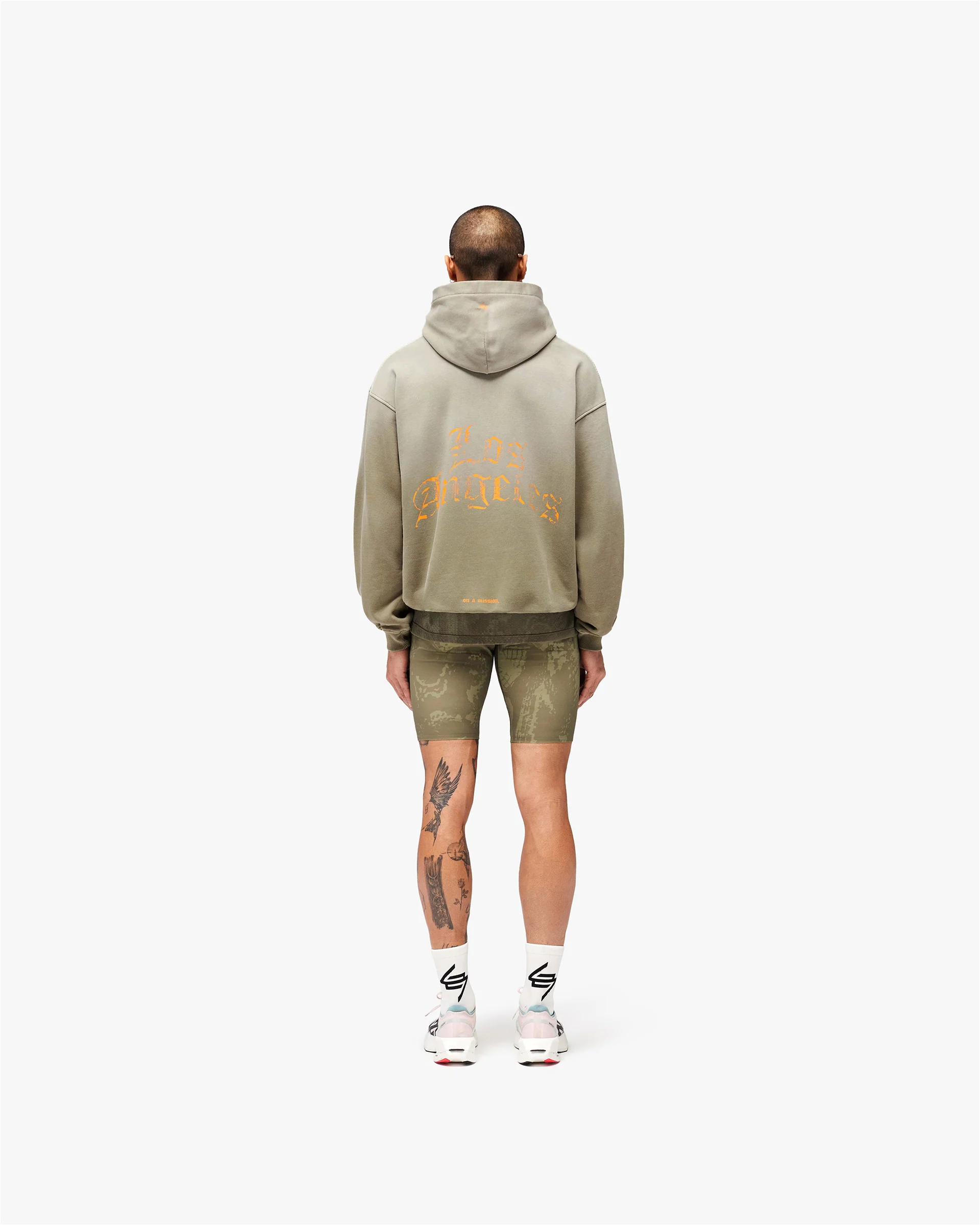 247 Los Angeles Hoodie - Aged Khaki - Image 7