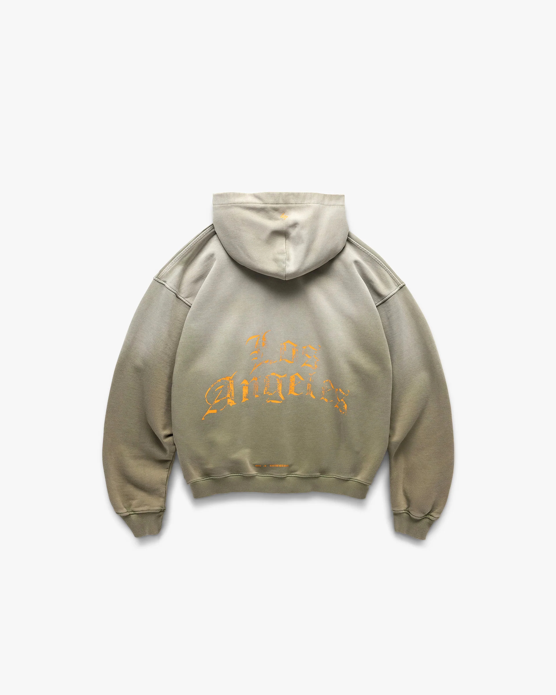 247 Los Angeles Hoodie - Aged Khaki - Image 8