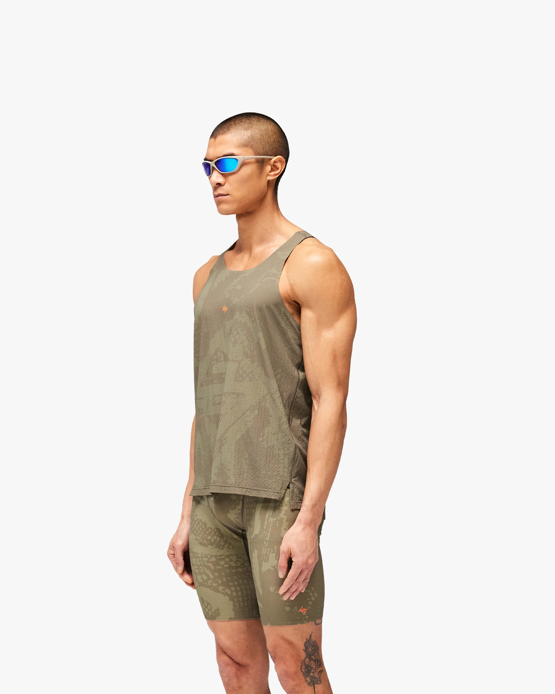 247 Los Angeles Singlet - Aged Khaki - Image 2