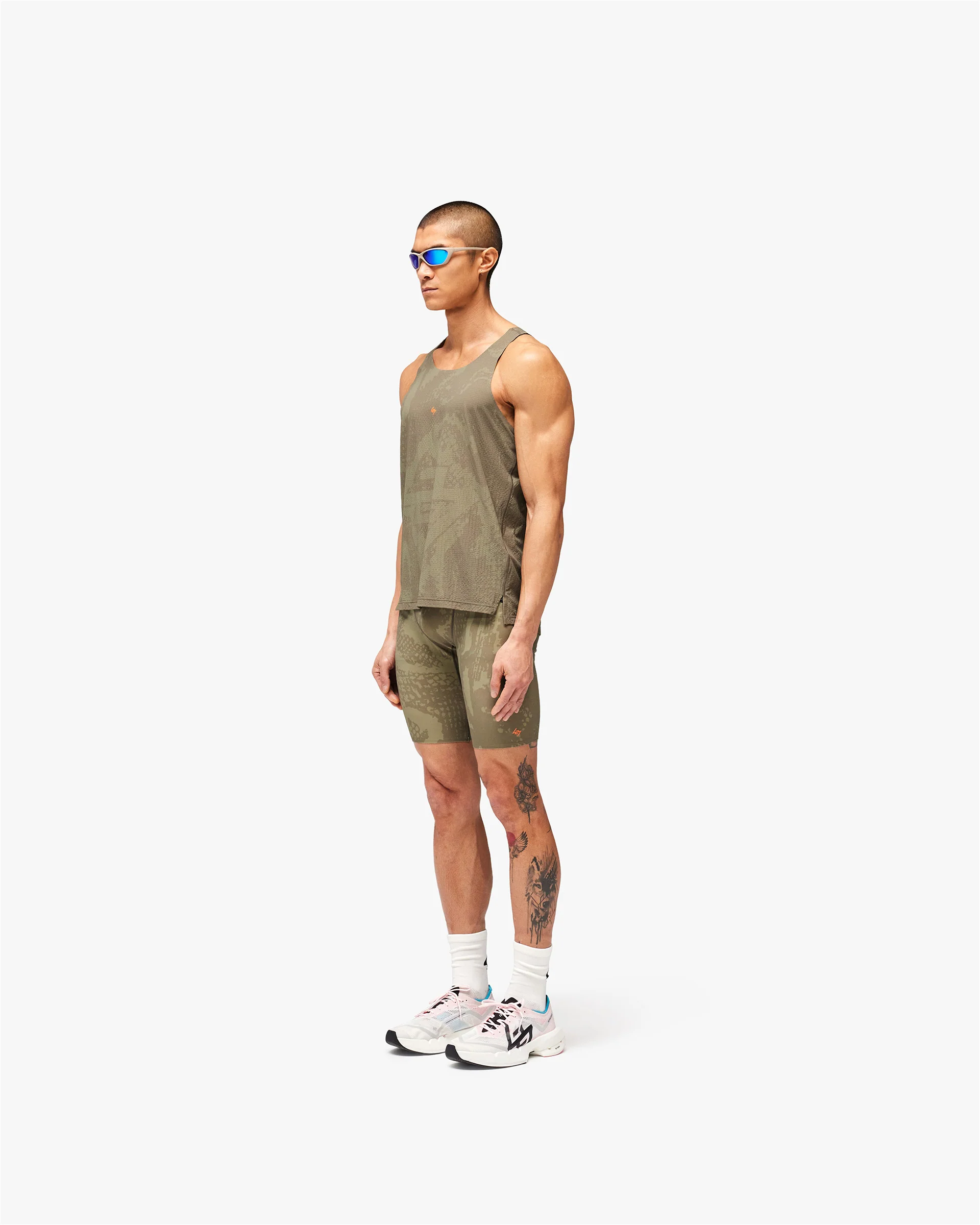247 Los Angeles Singlet - Aged Khaki - Image 6