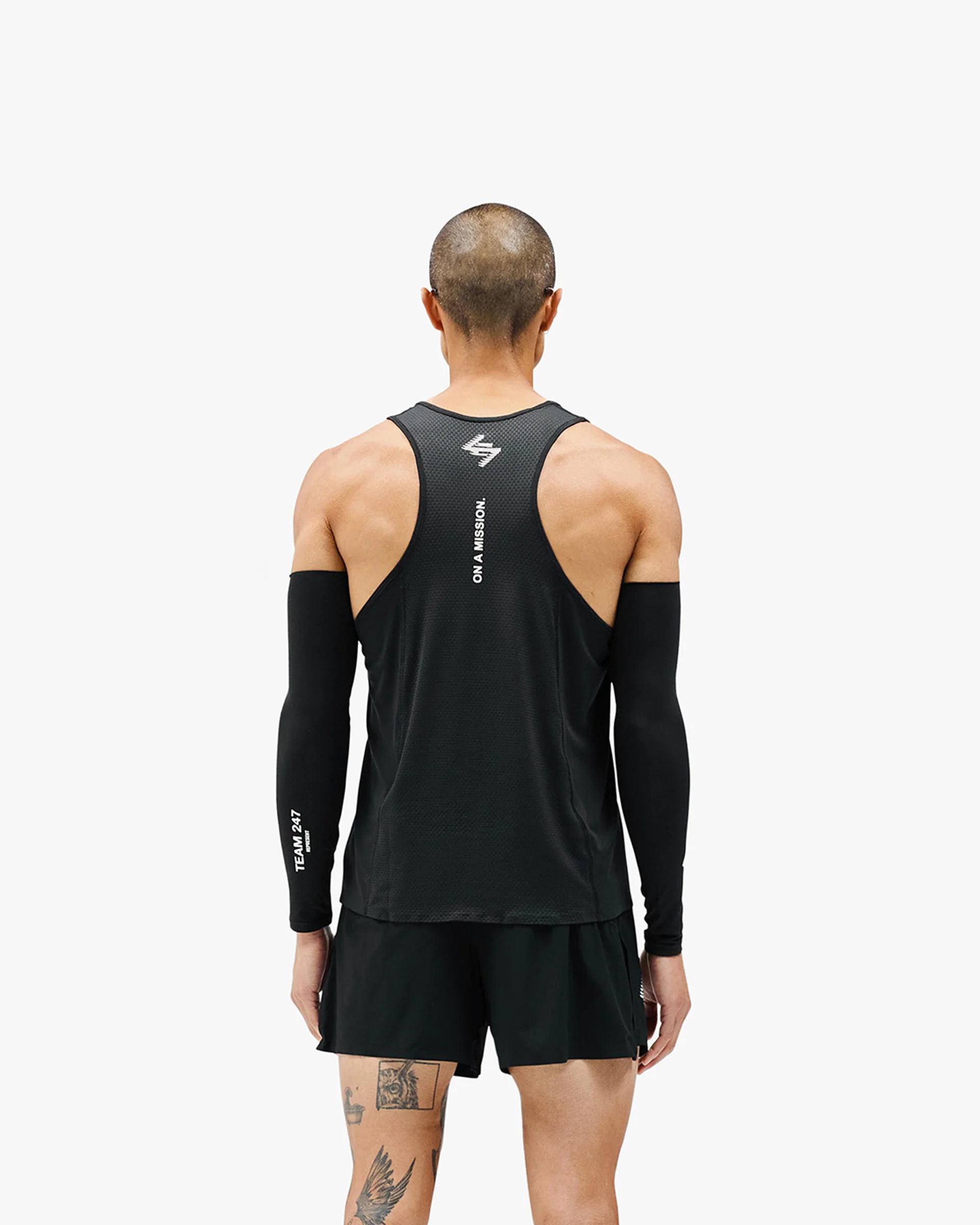 247 Manchester Singlet - Black - Image 4