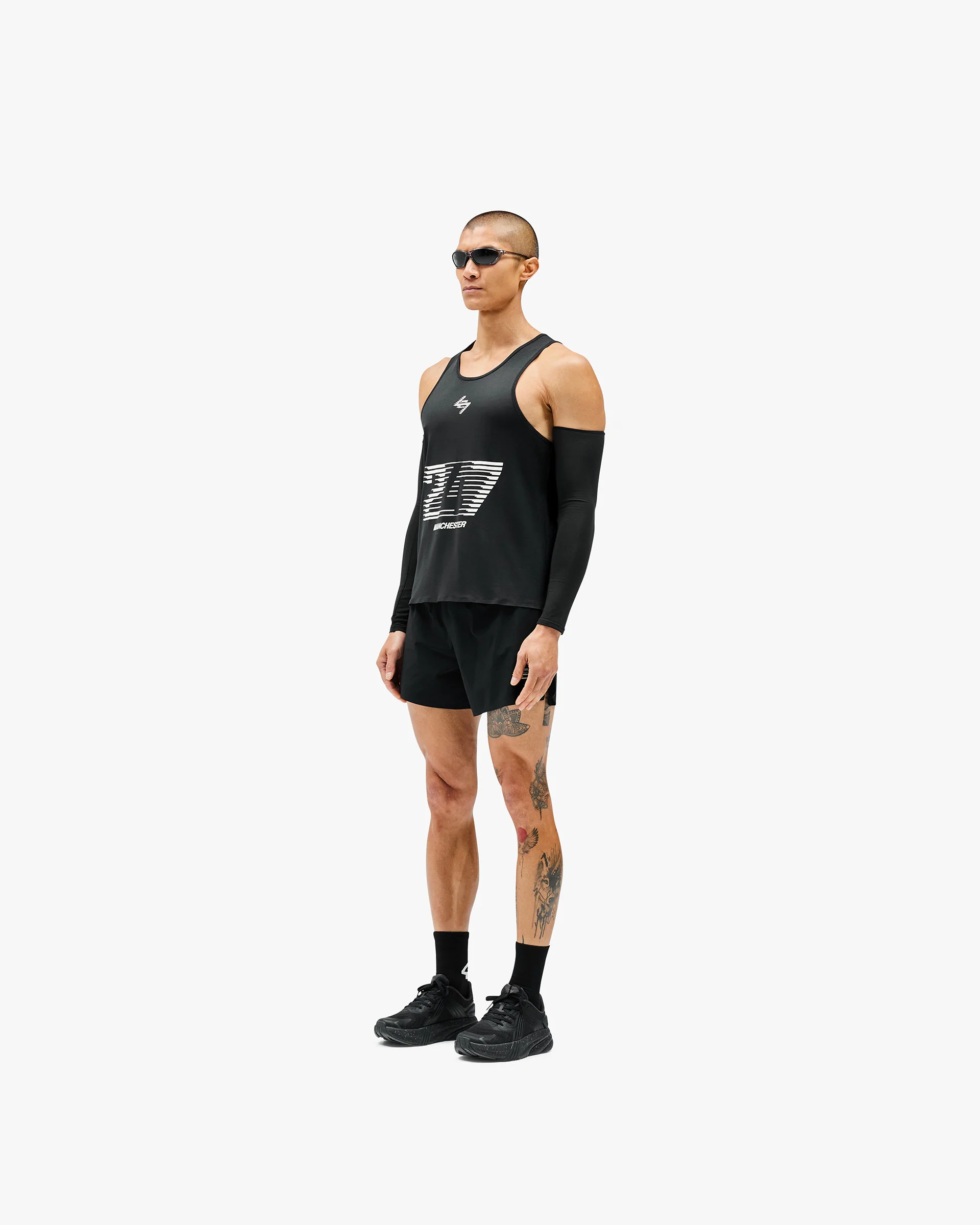247 Manchester Singlet - Black - Image 6