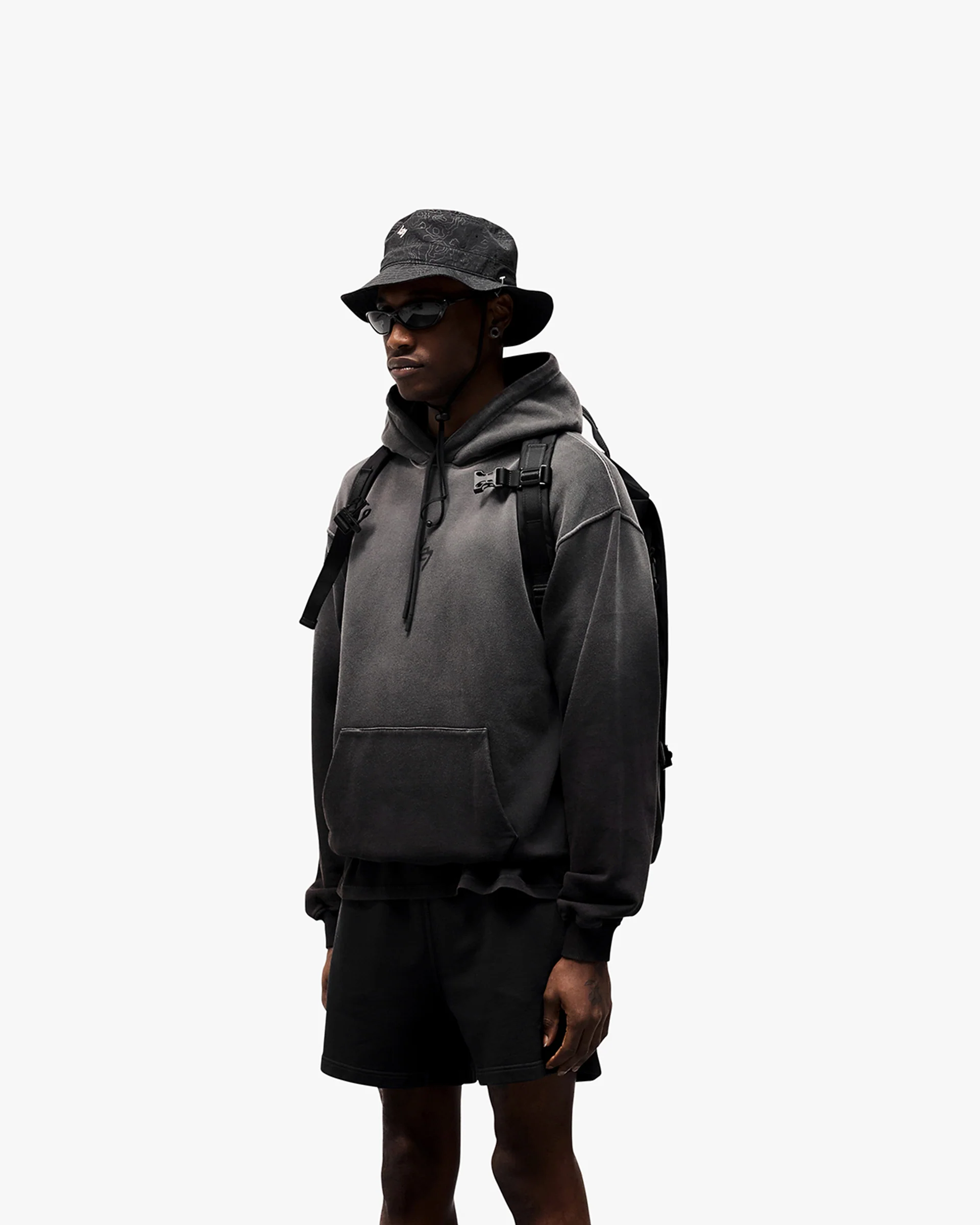 247 Motion Oversized Hoodie - Black - Image 2