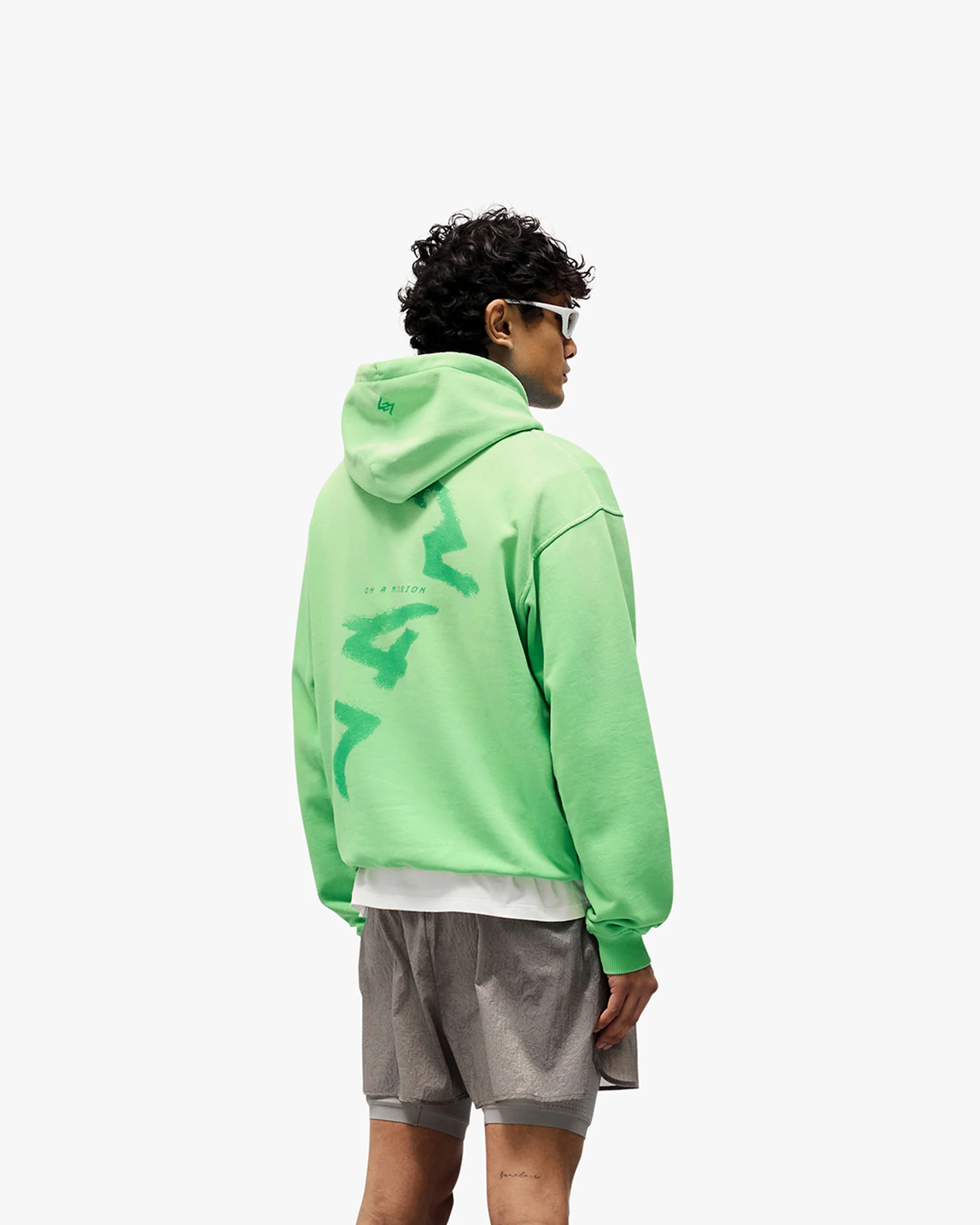 247 Motion Oversized Hoodie - Speed Green - Image 4