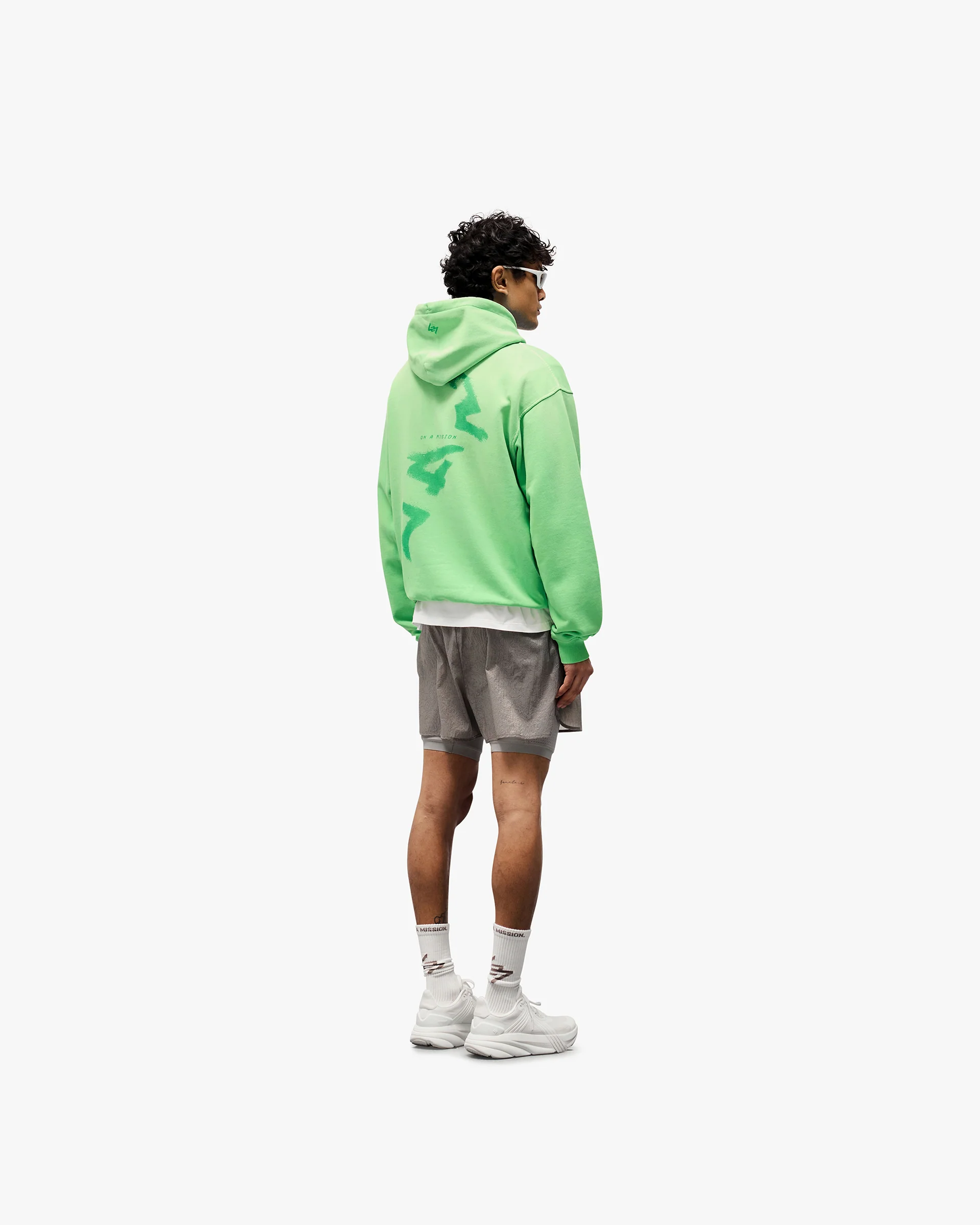 247 Motion Oversized Hoodie - Speed Green - Image 7