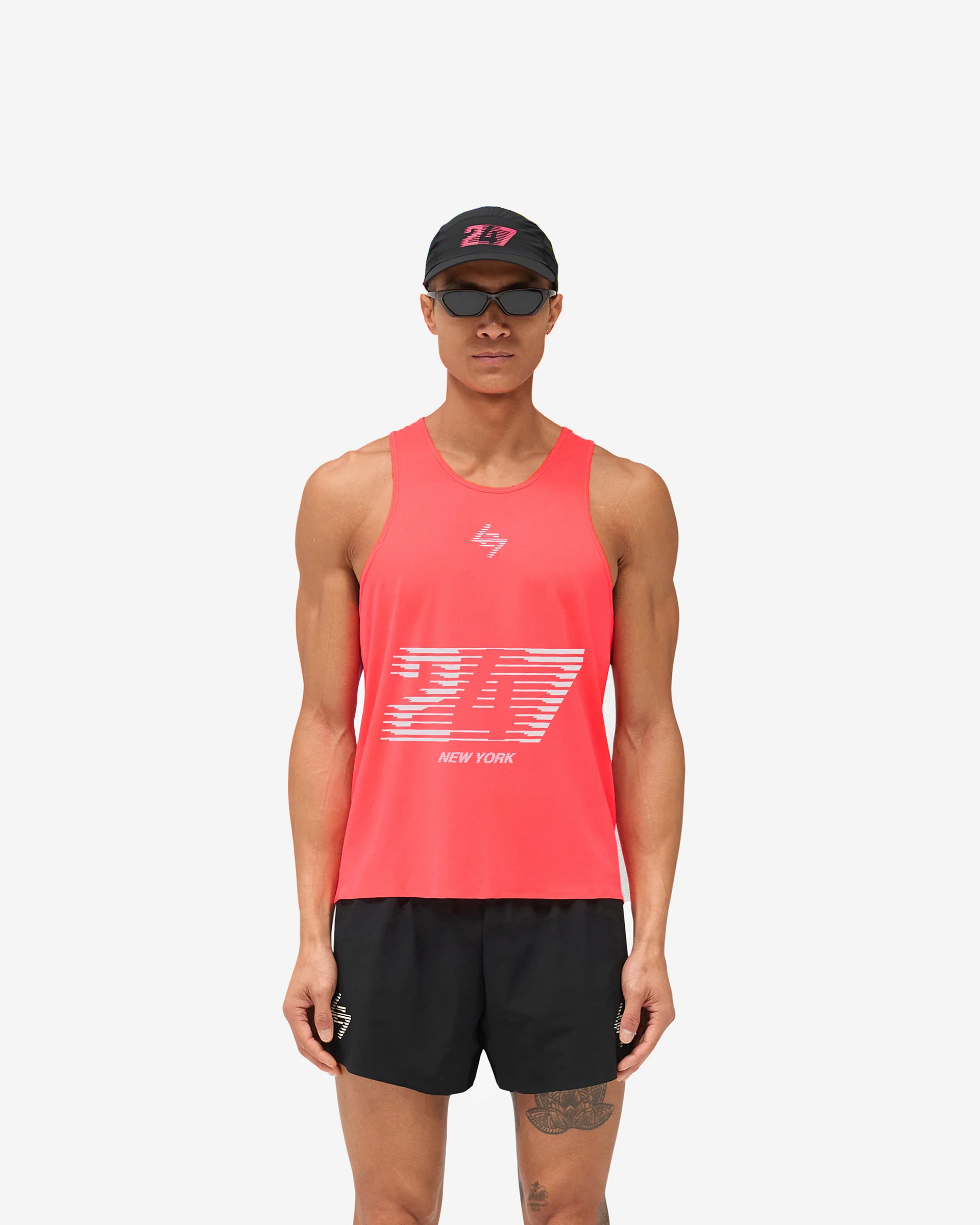 247 New York Singlet - Pink - Image 2
