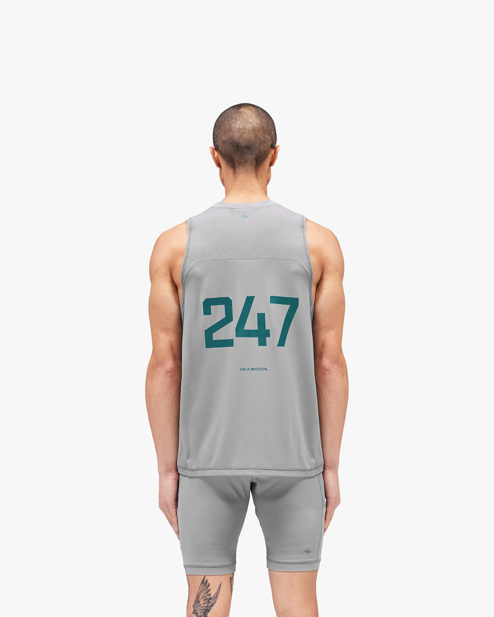 247 Numbers Vest - Graphite Grey - Image 4