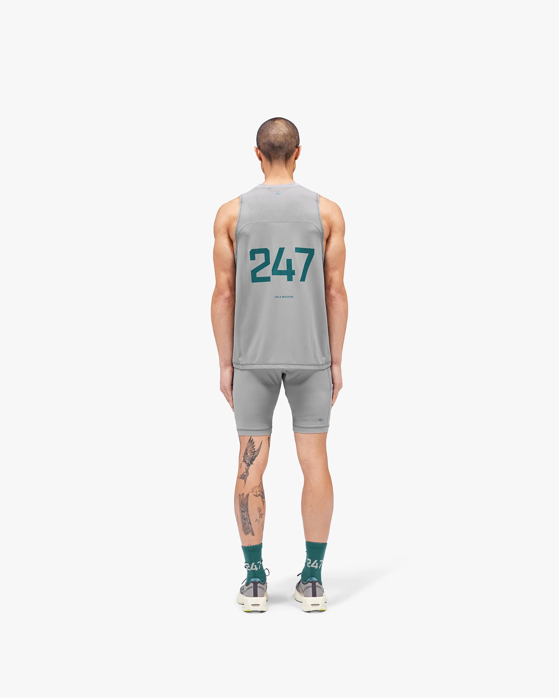 247 Numbers Vest - Graphite Grey - Image 7