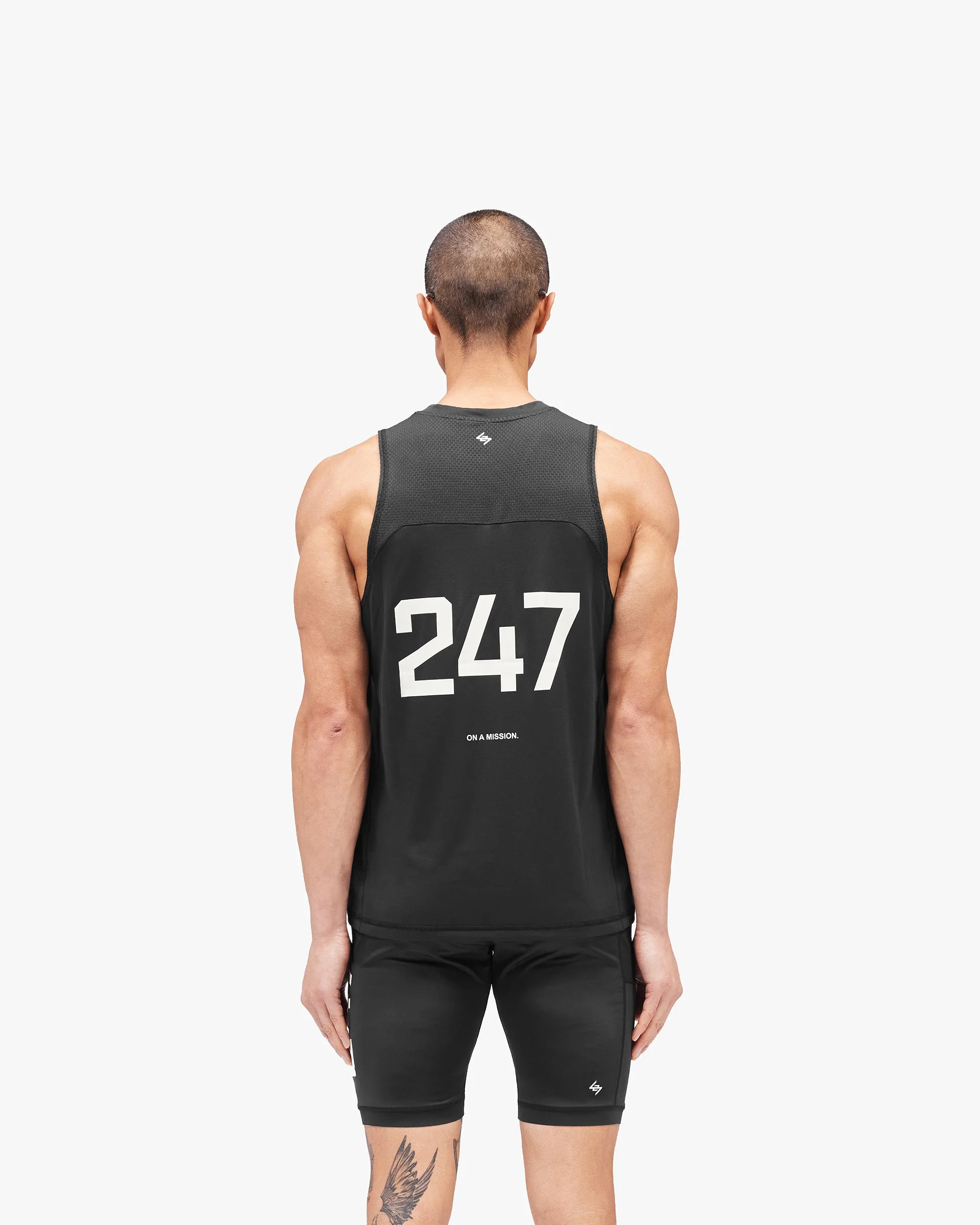 247 Numbers Vest - Jet Black - Image 4