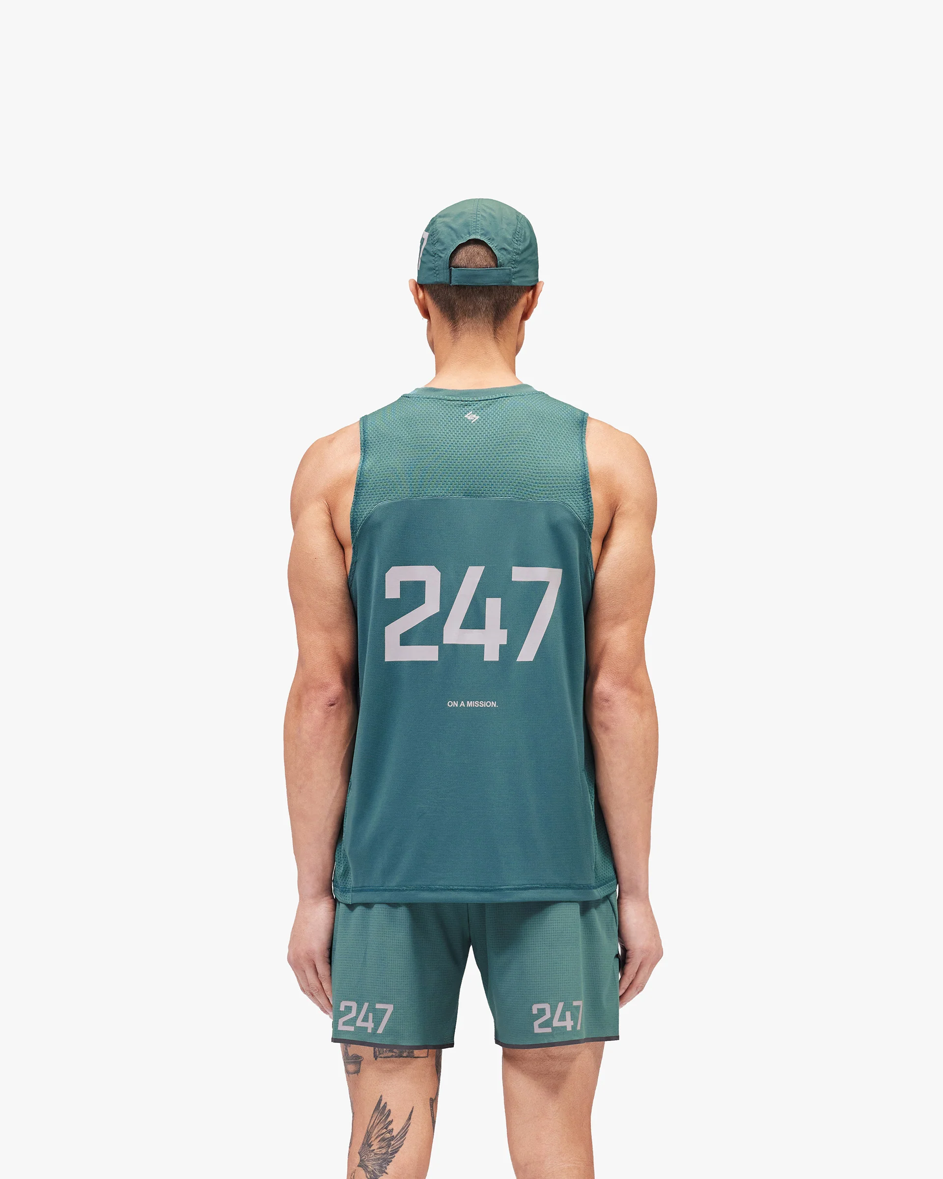 247 Numbers Vest - Teal - Image 4