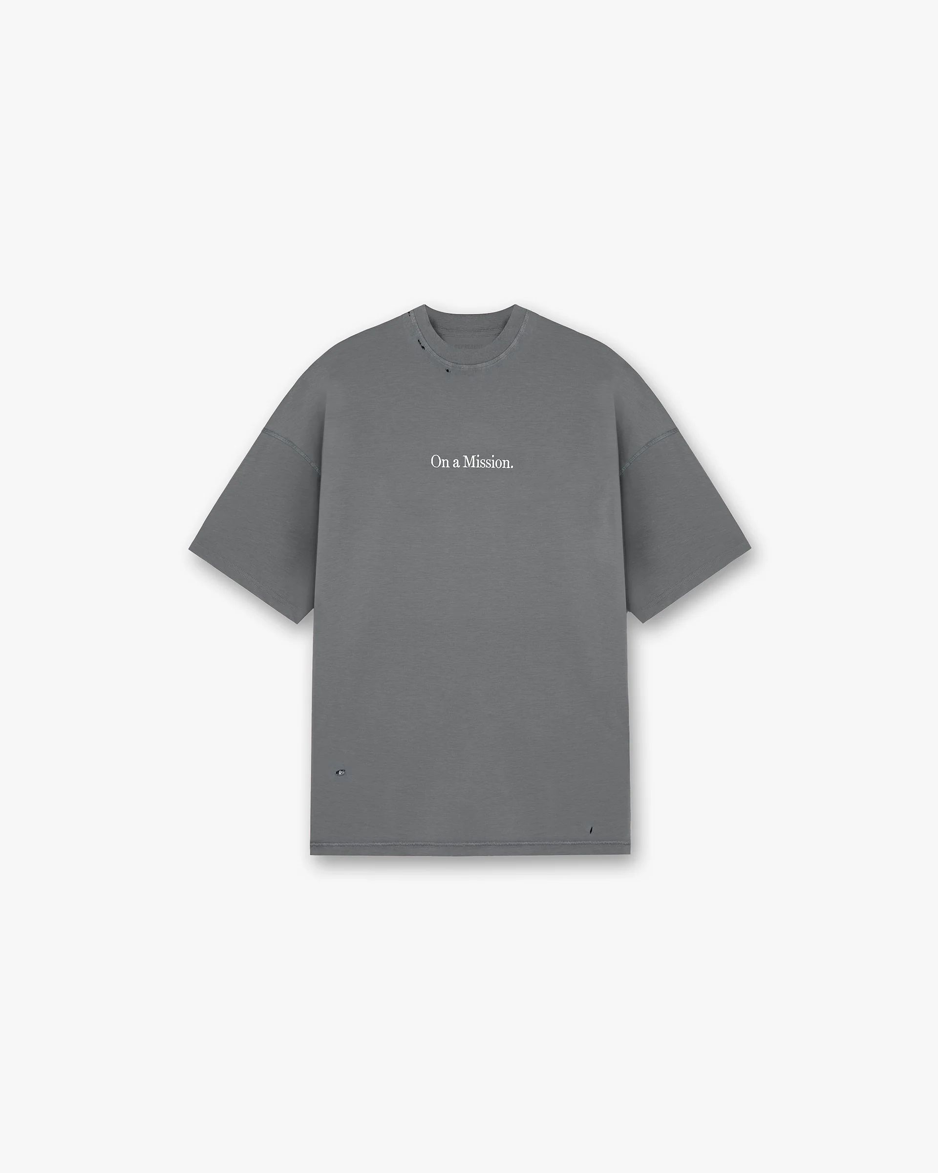 247 On A Mission Oversized T-Shirt - Aged Black