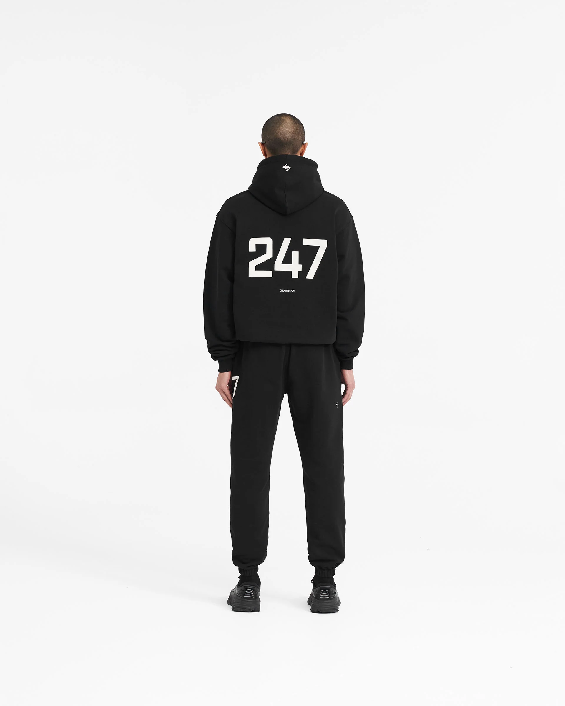 247 Oversized Hoodie - Jet Black - Image 9