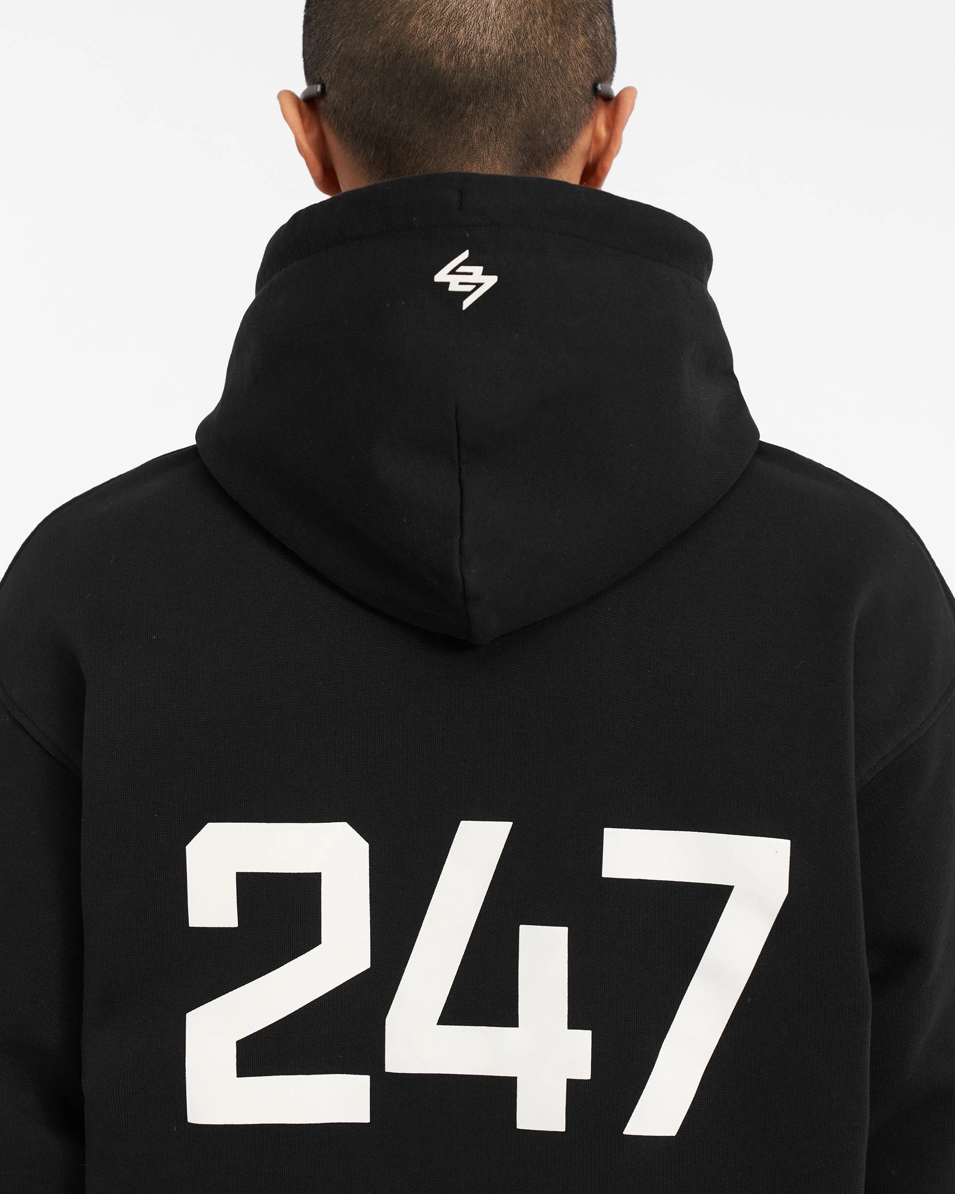 247 Oversized Hoodie - Jet Black - Image 5