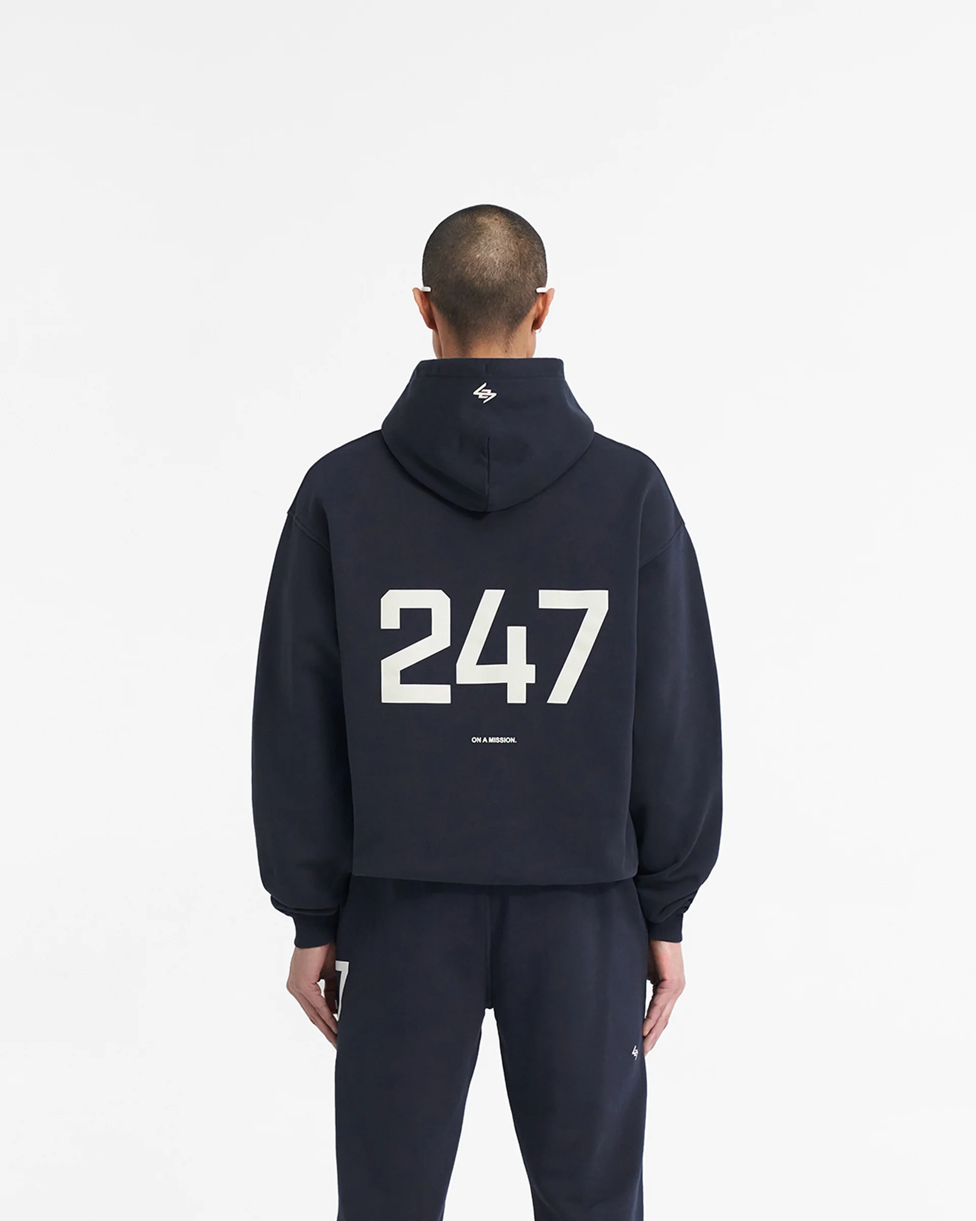 247 Oversized Hoodie - Navy - Image 4