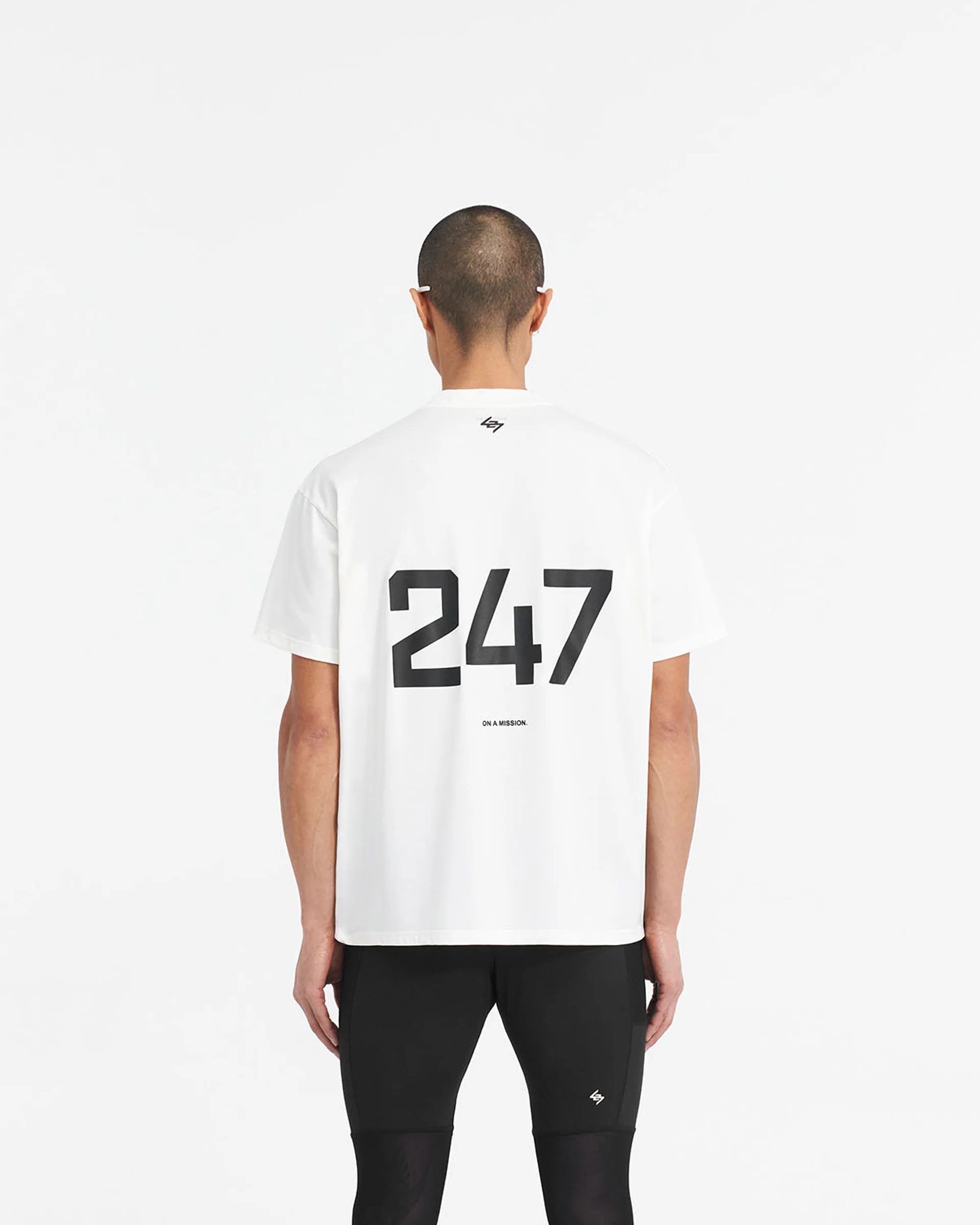 247 Oversized T-Shirt - Flat White - Image 2