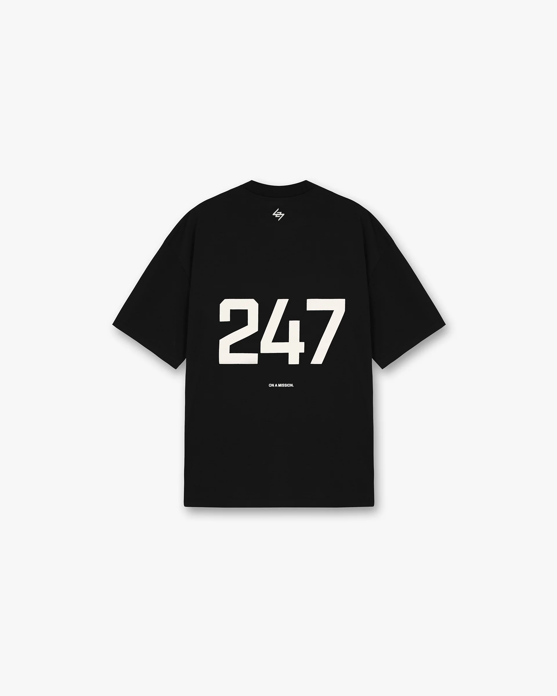247 Oversized T-Shirt - Jet Black - Image 2