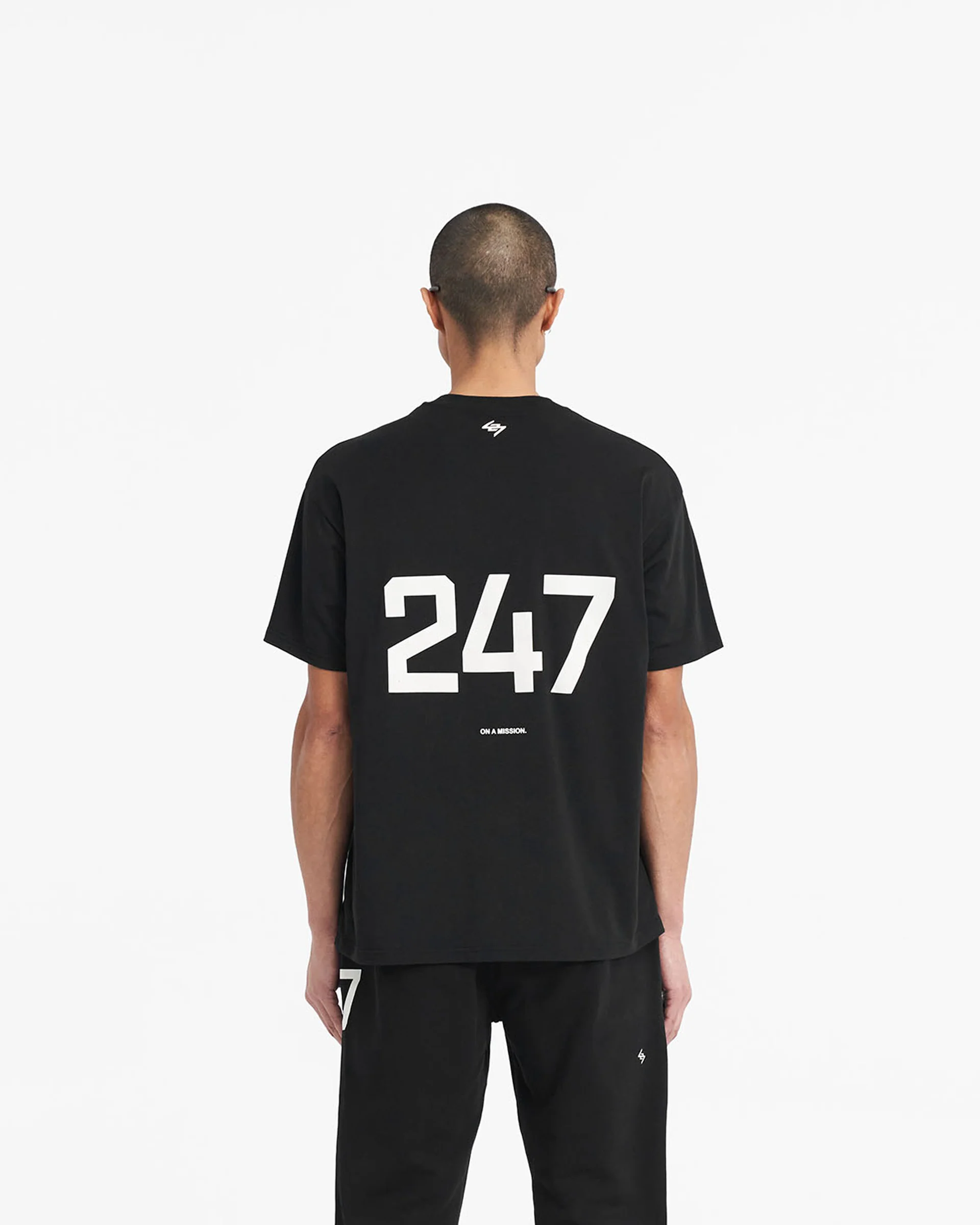 247 Oversized T-Shirt - Jet Black - Image 4