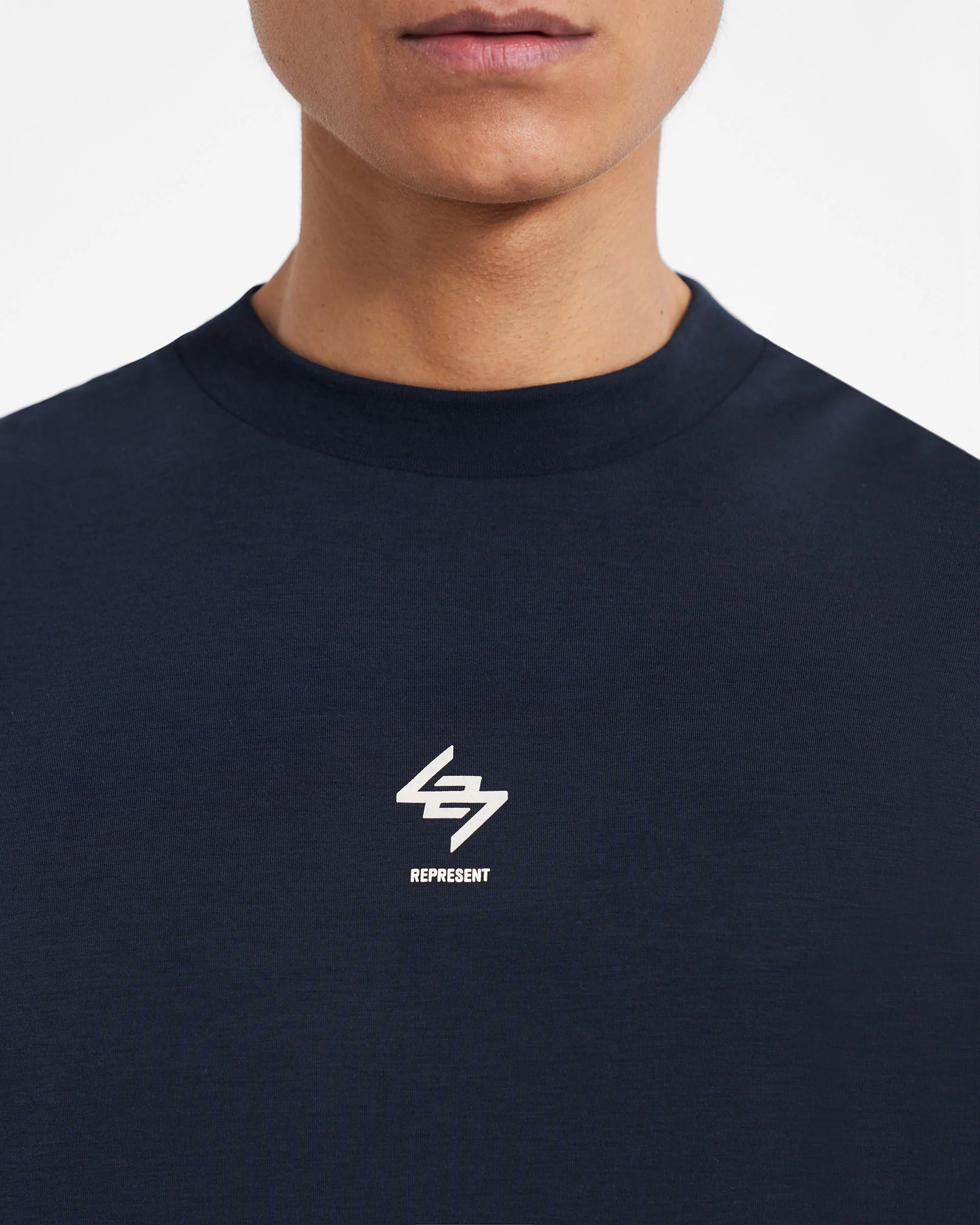 247 Oversized T-Shirt - Navy - Image 5