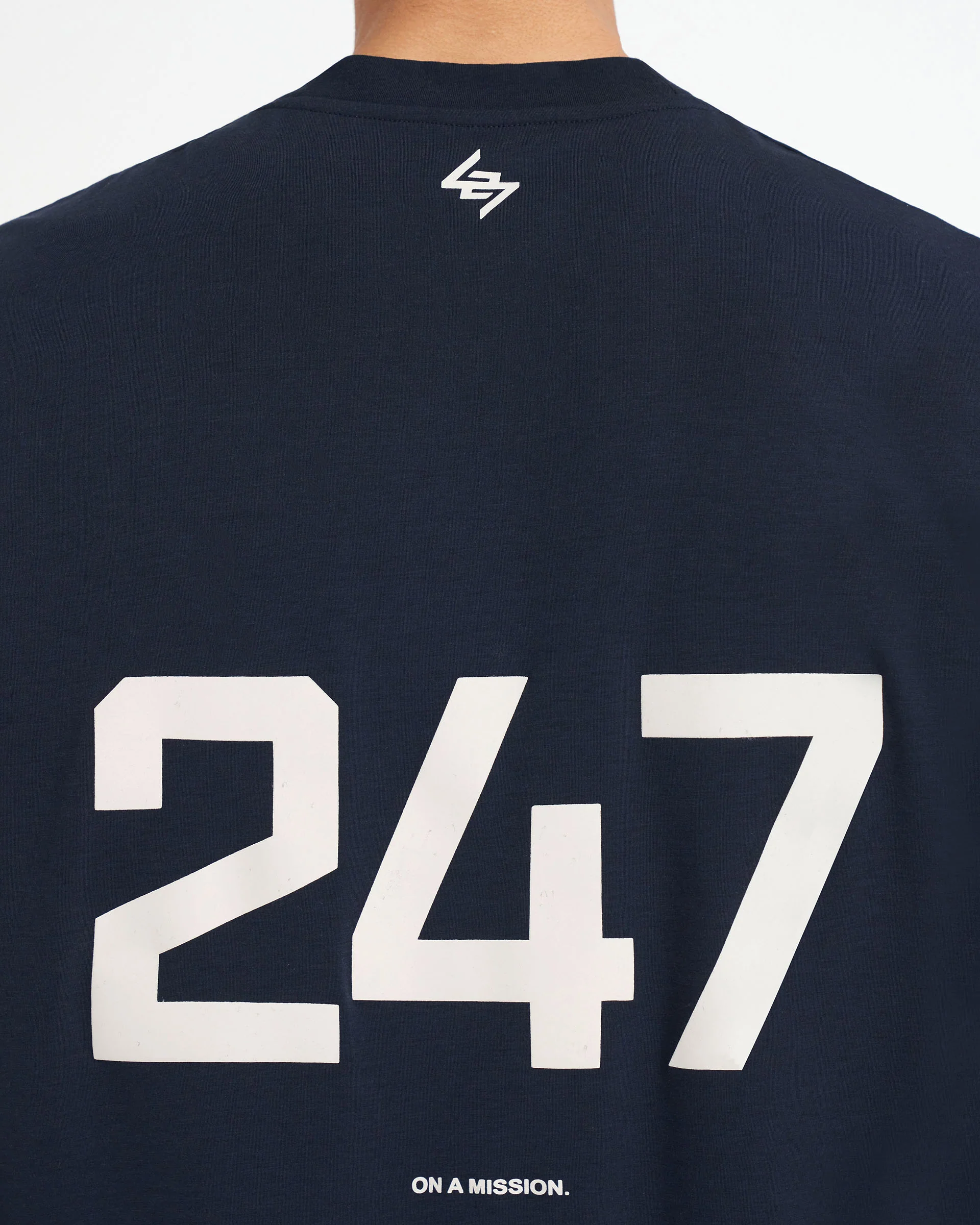 247 Oversized T-Shirt - Navy - Image 6