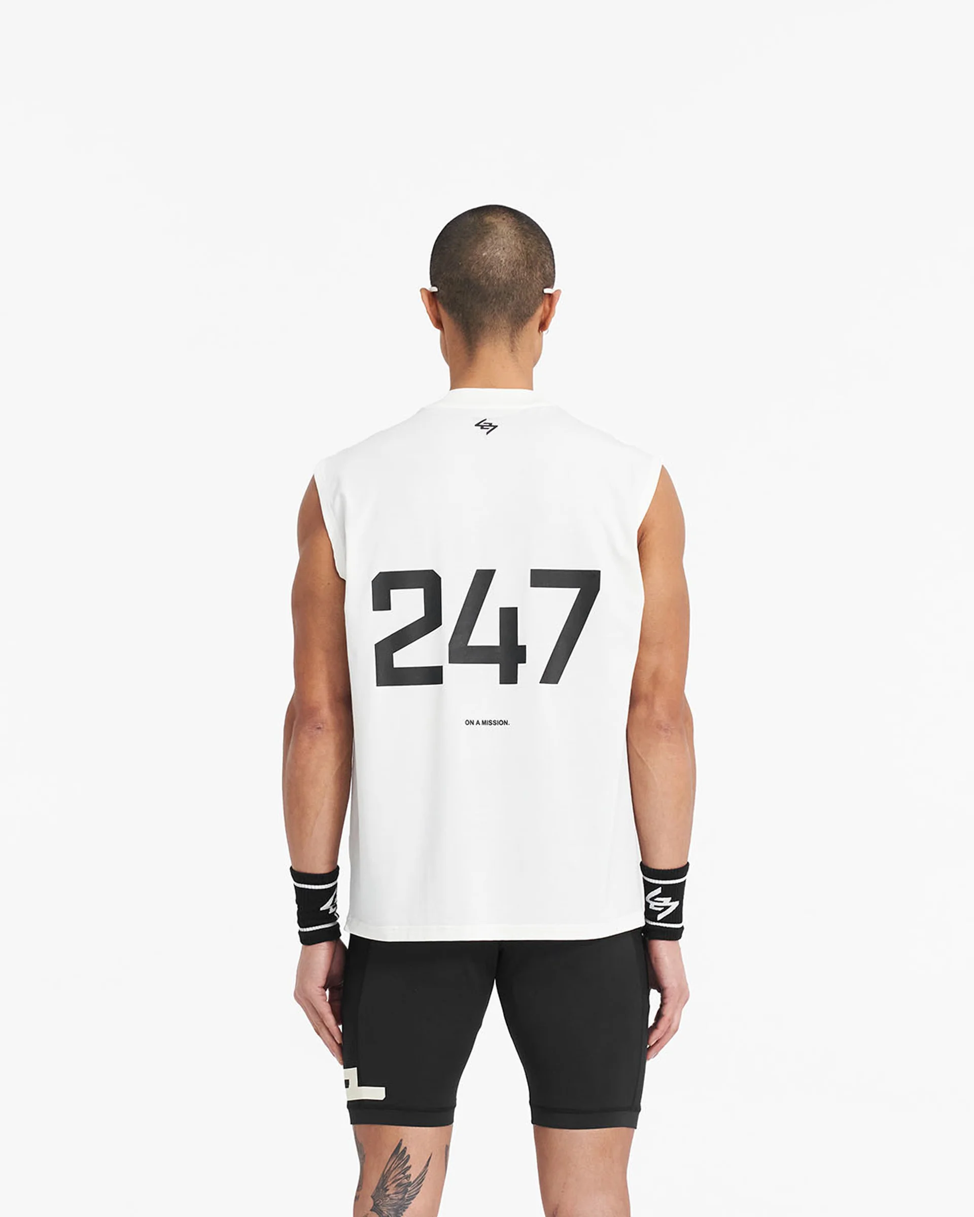 247 Oversized Tank - Flat White - Image 2