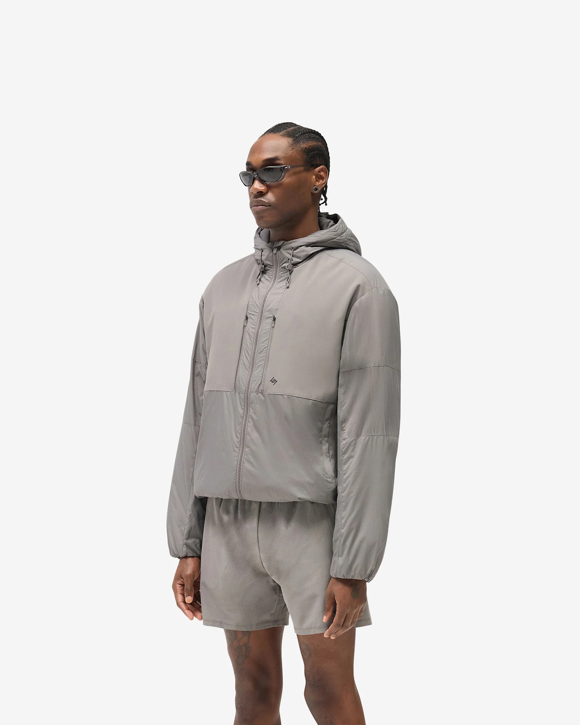 247 Panelled Insulated Jacket - Steel - Image 2