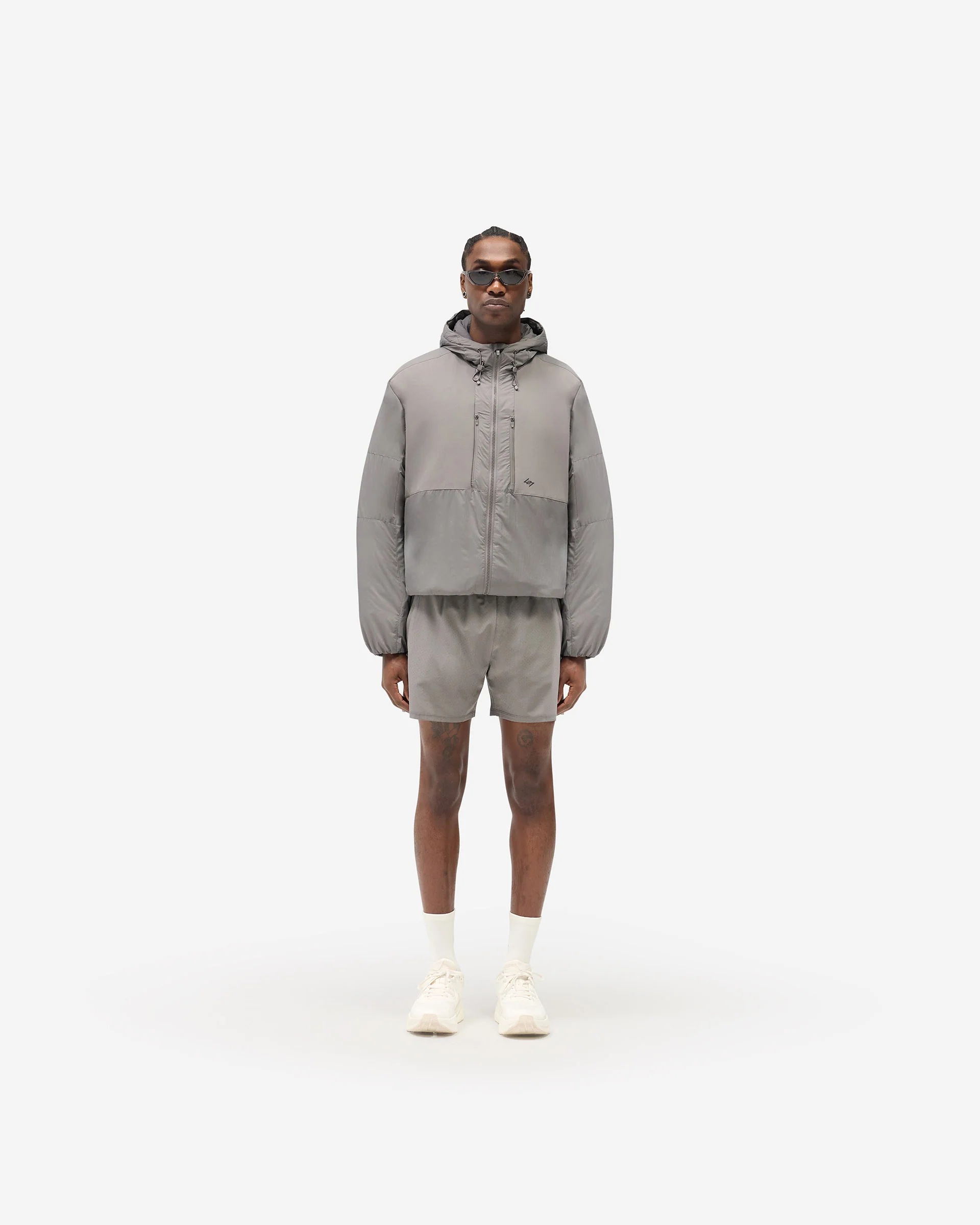 247 Panelled Insulated Jacket - Steel - Image 5
