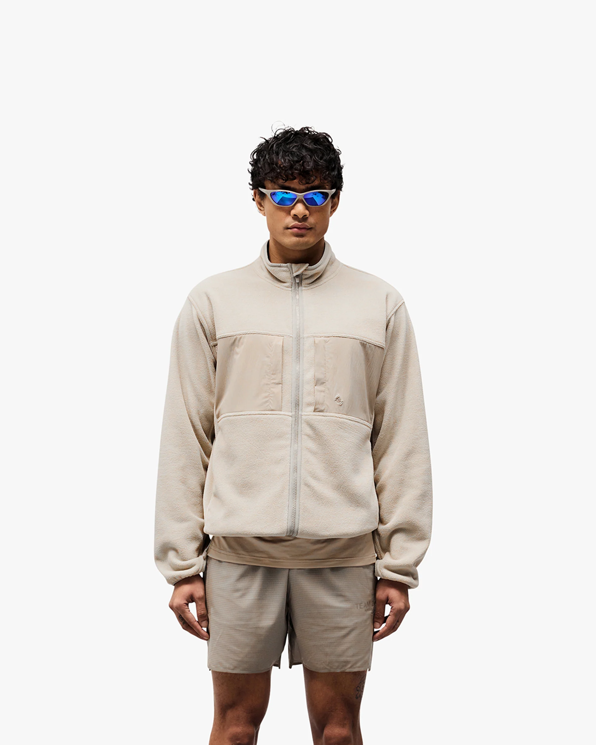 247 Polar Panelled Fleece - Pebble - Image 3