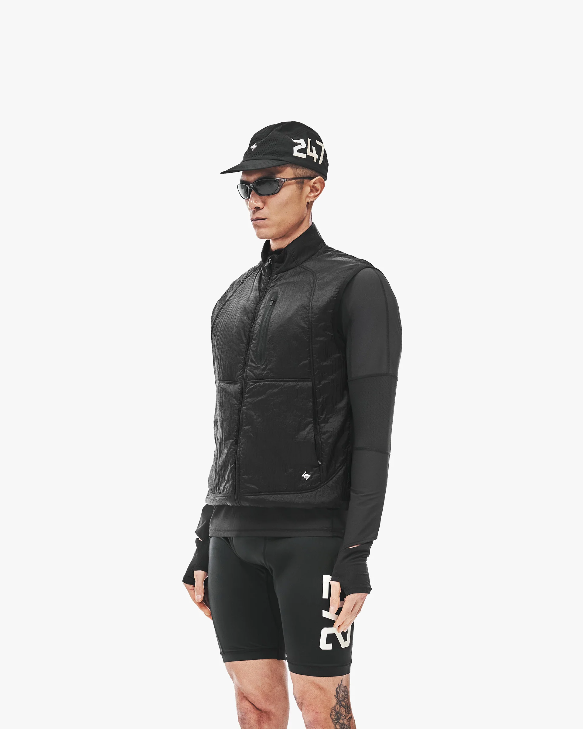 247 Run Gilet - Jet Black - Image 2