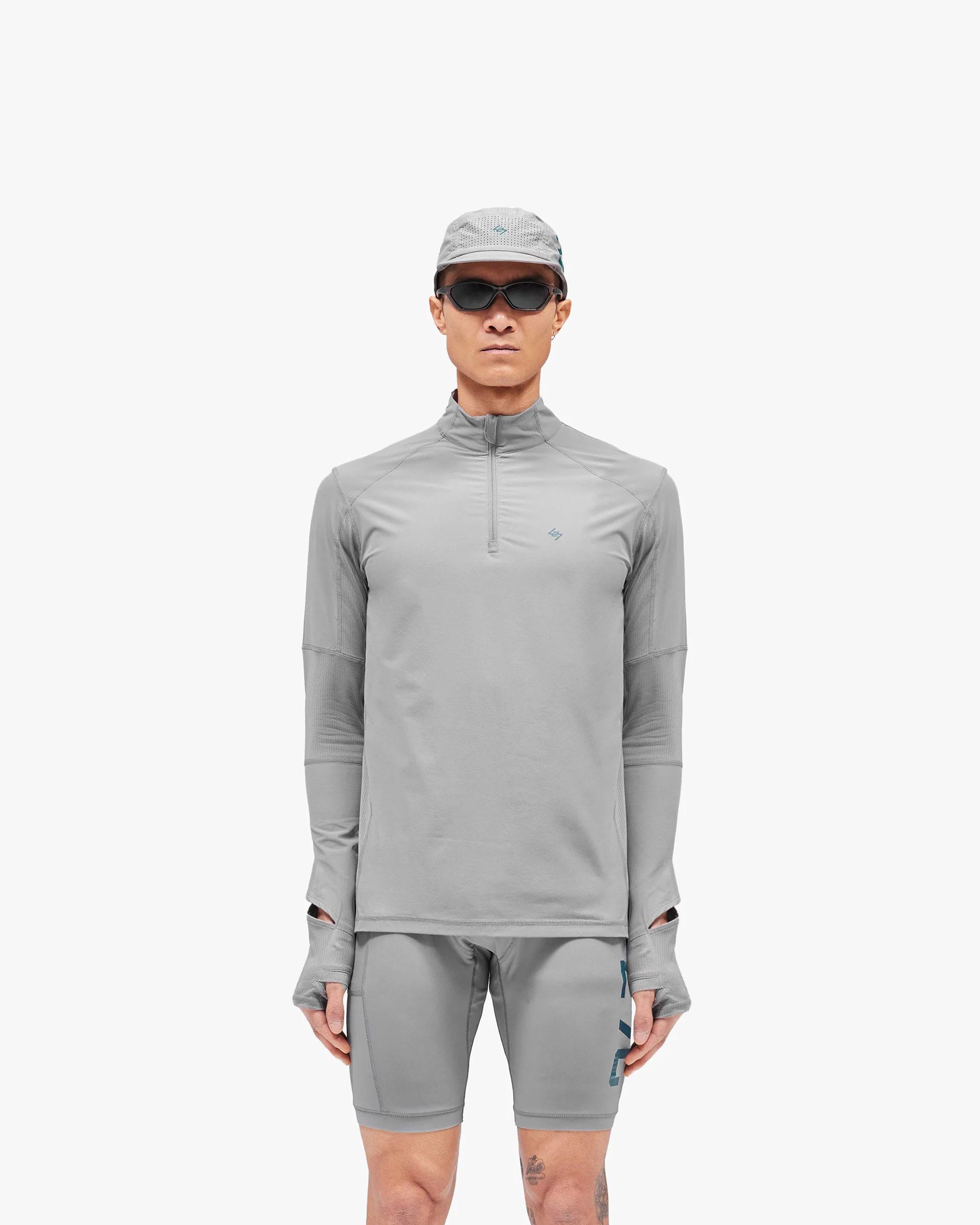 247 Run Quarter Zip - Graphite Grey - Image 3
